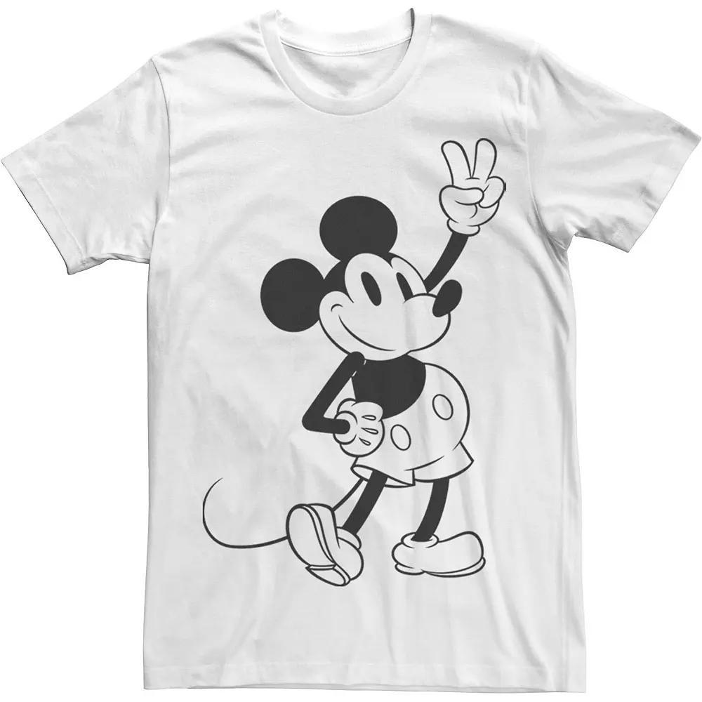 Disney's Mickey & Friends Mickey Peace Outline Men's Tee,  Product Image