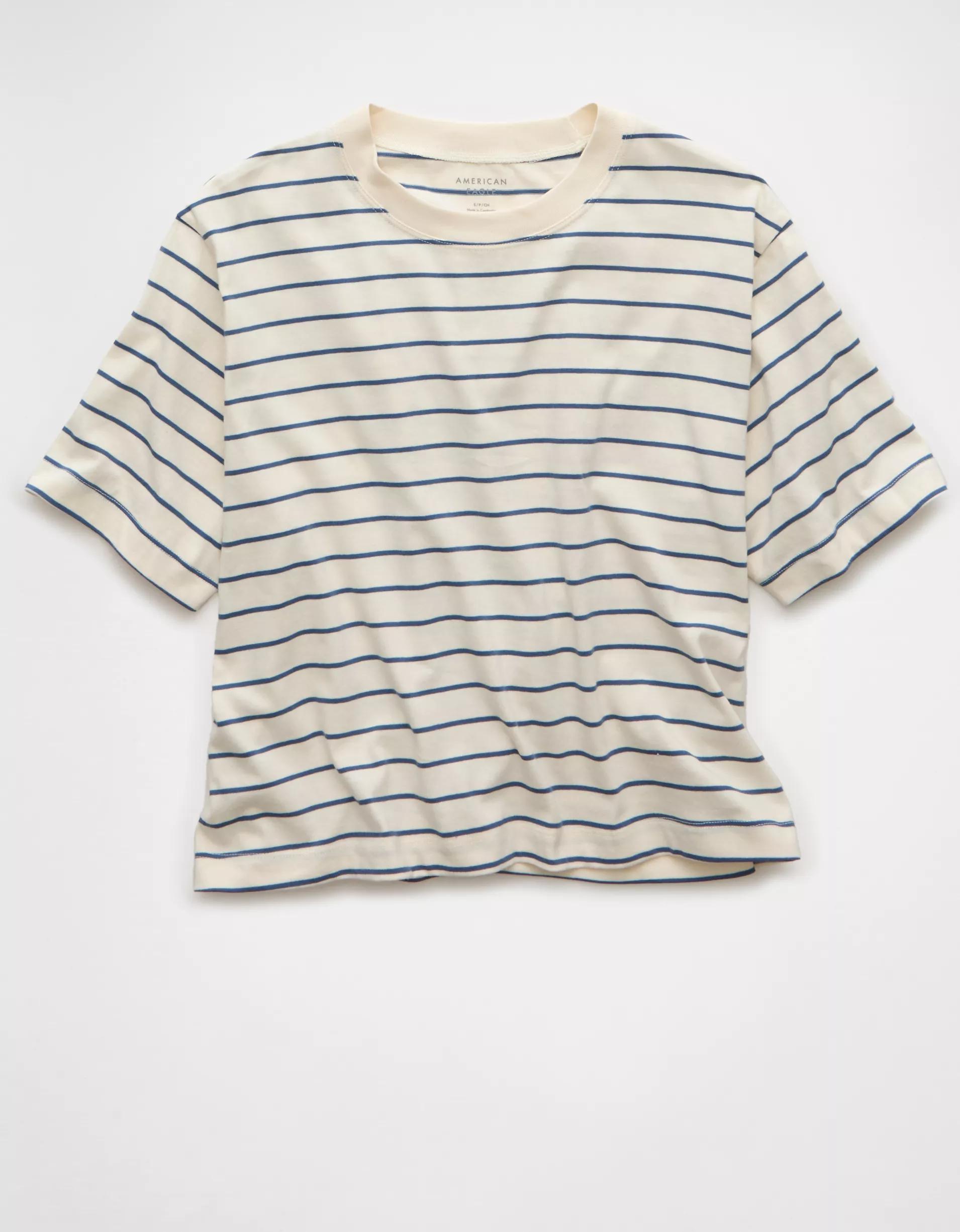 AE Boxy Striped T-Shirt Product Image