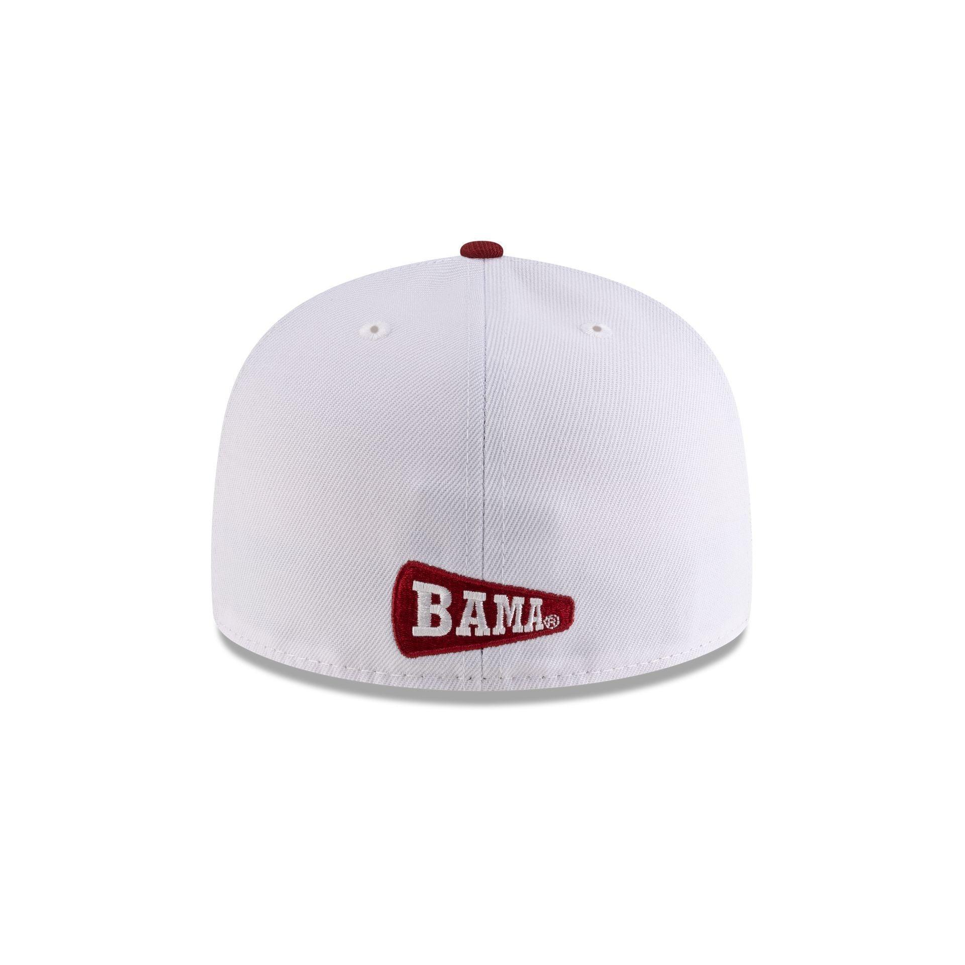 Alabama Crimson Tide White 59FIFTY Fitted Male Product Image
