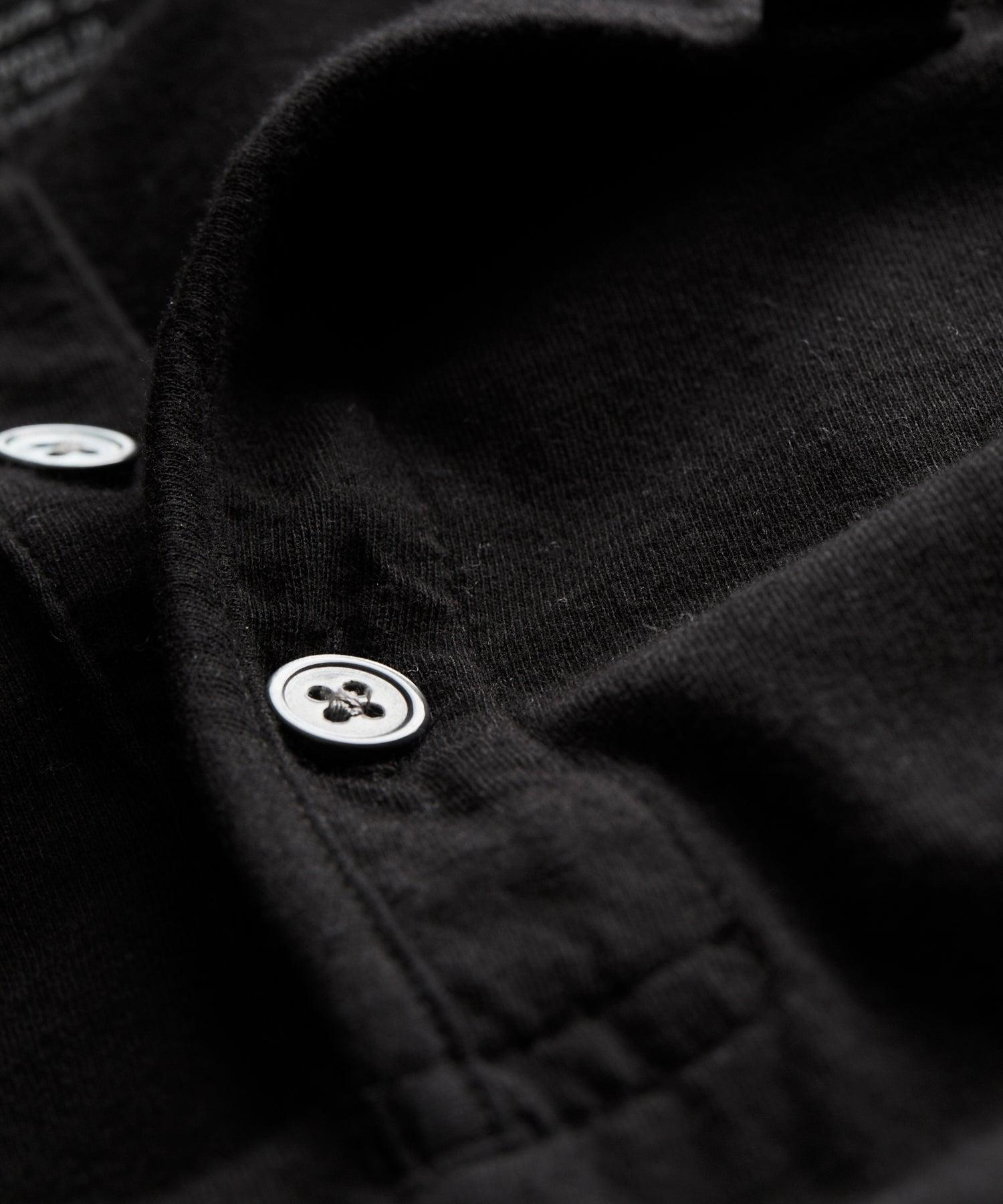 Made in L.A. Premium Jersey Henley in Black Product Image