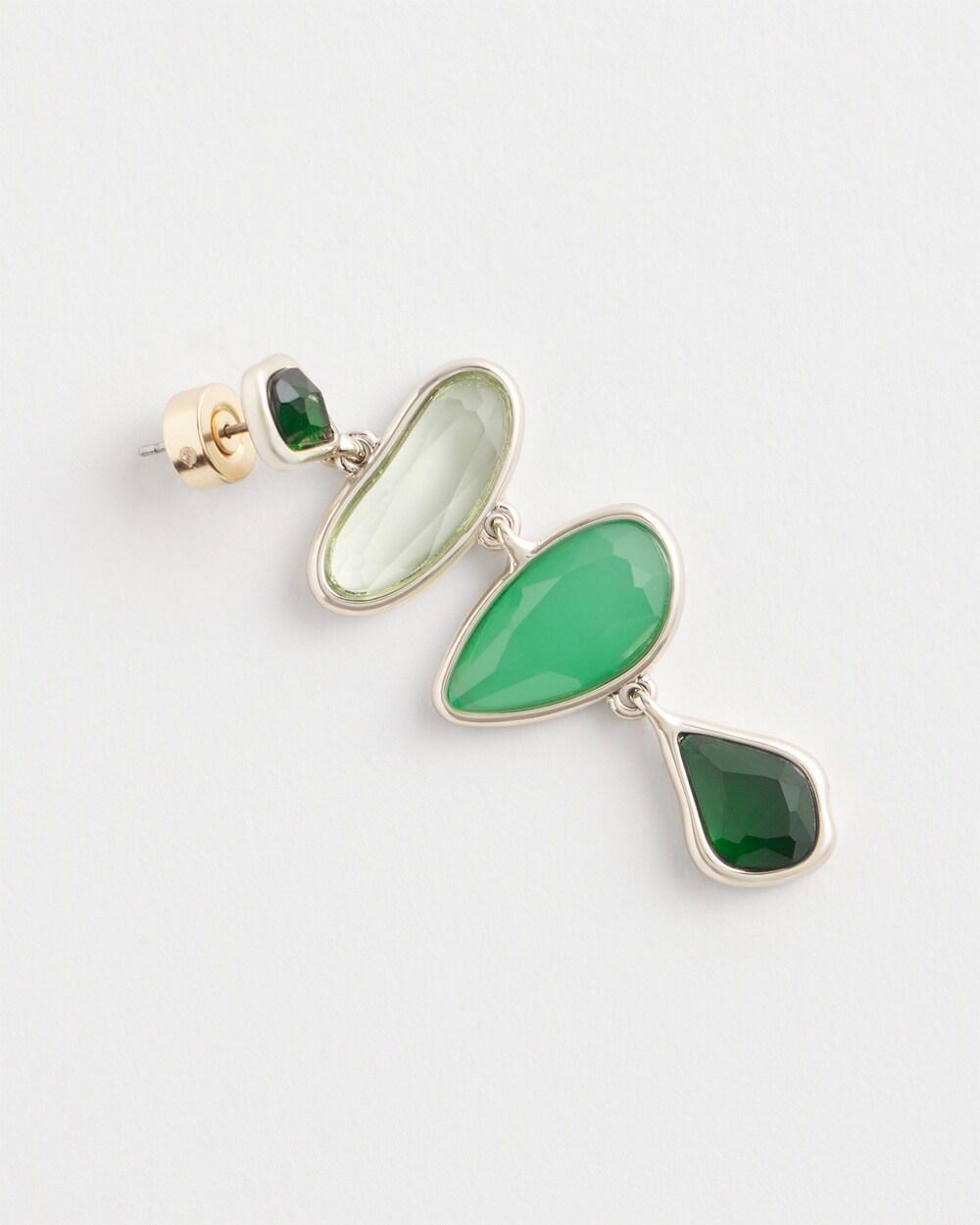 No Droop™ Juniper Stone Drop Earrings   Chico's - Juniper - Women Product Image