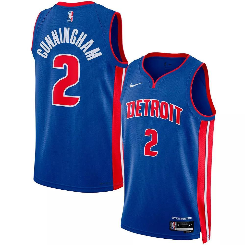 Detroit Pistons Icon Edition Nike Mens Dri-FIT NBA Swingman Jersey | DN2004-401 Product Image