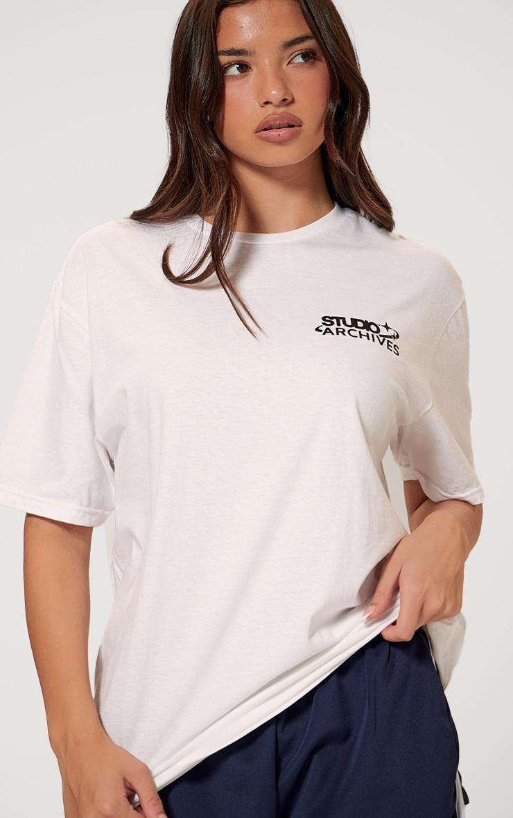 White Studio Archives Oversized T-shirt Product Image