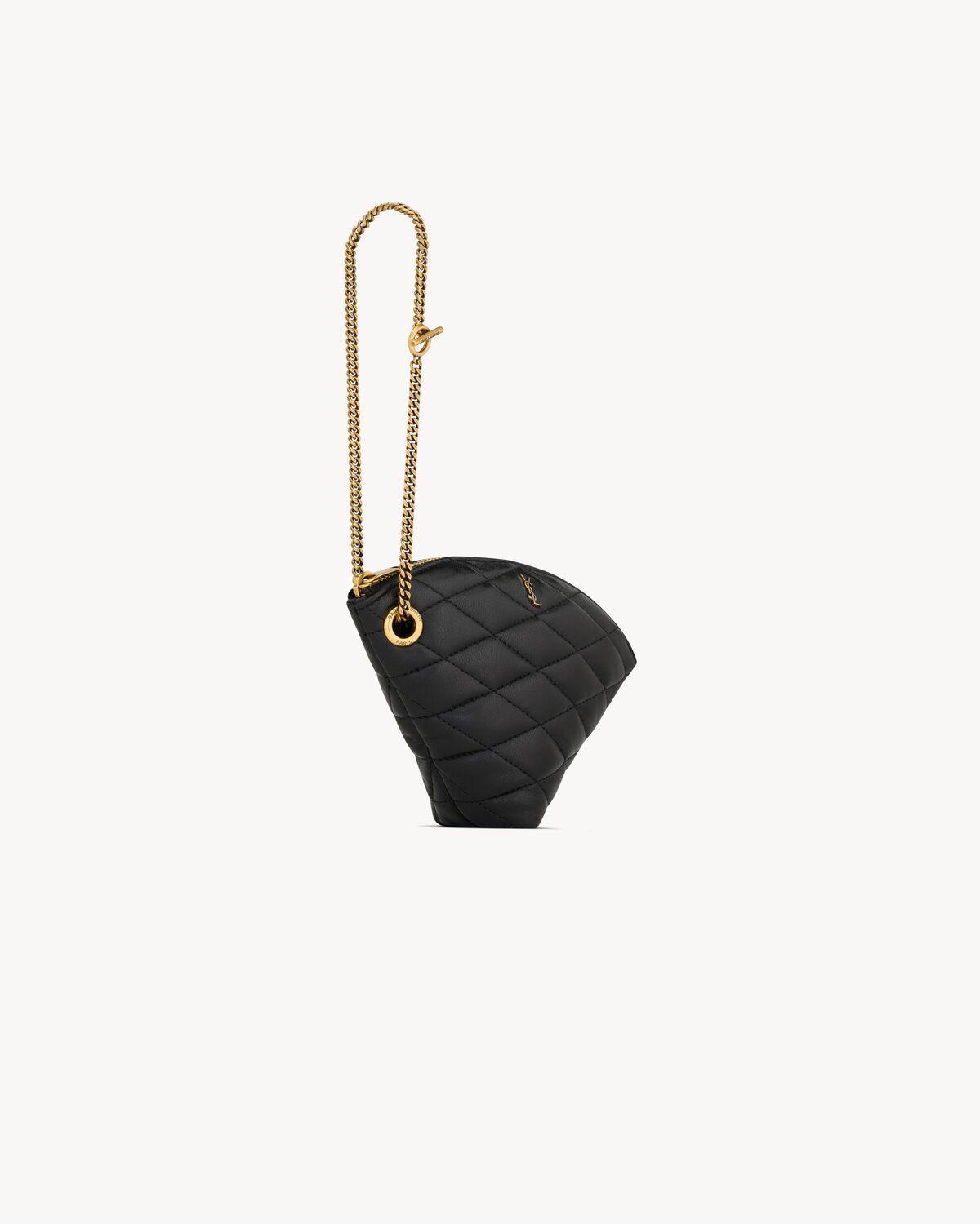 SADE triangle coin purse in lambskin | Saint Laurent | YSL.com Product Image