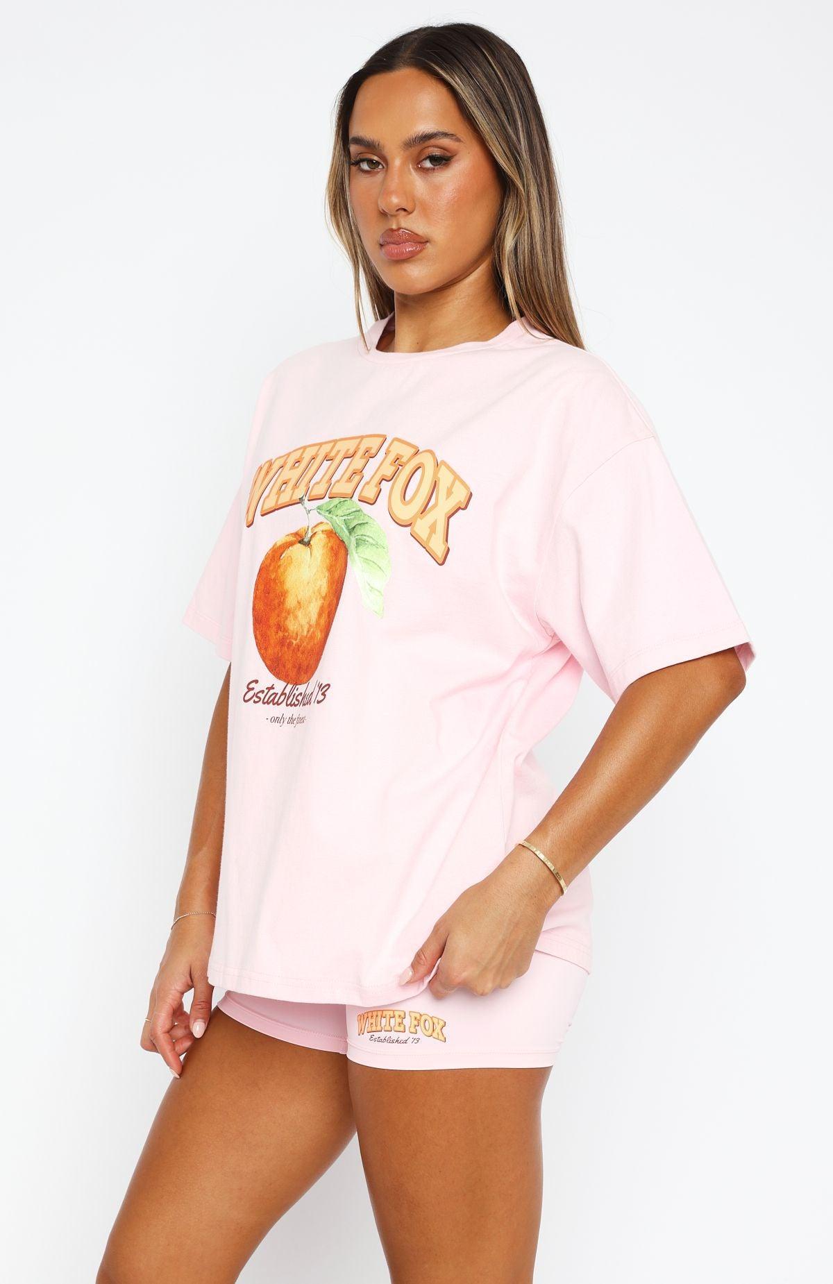 Summer Fruits Oversized Tee Pink Product Image