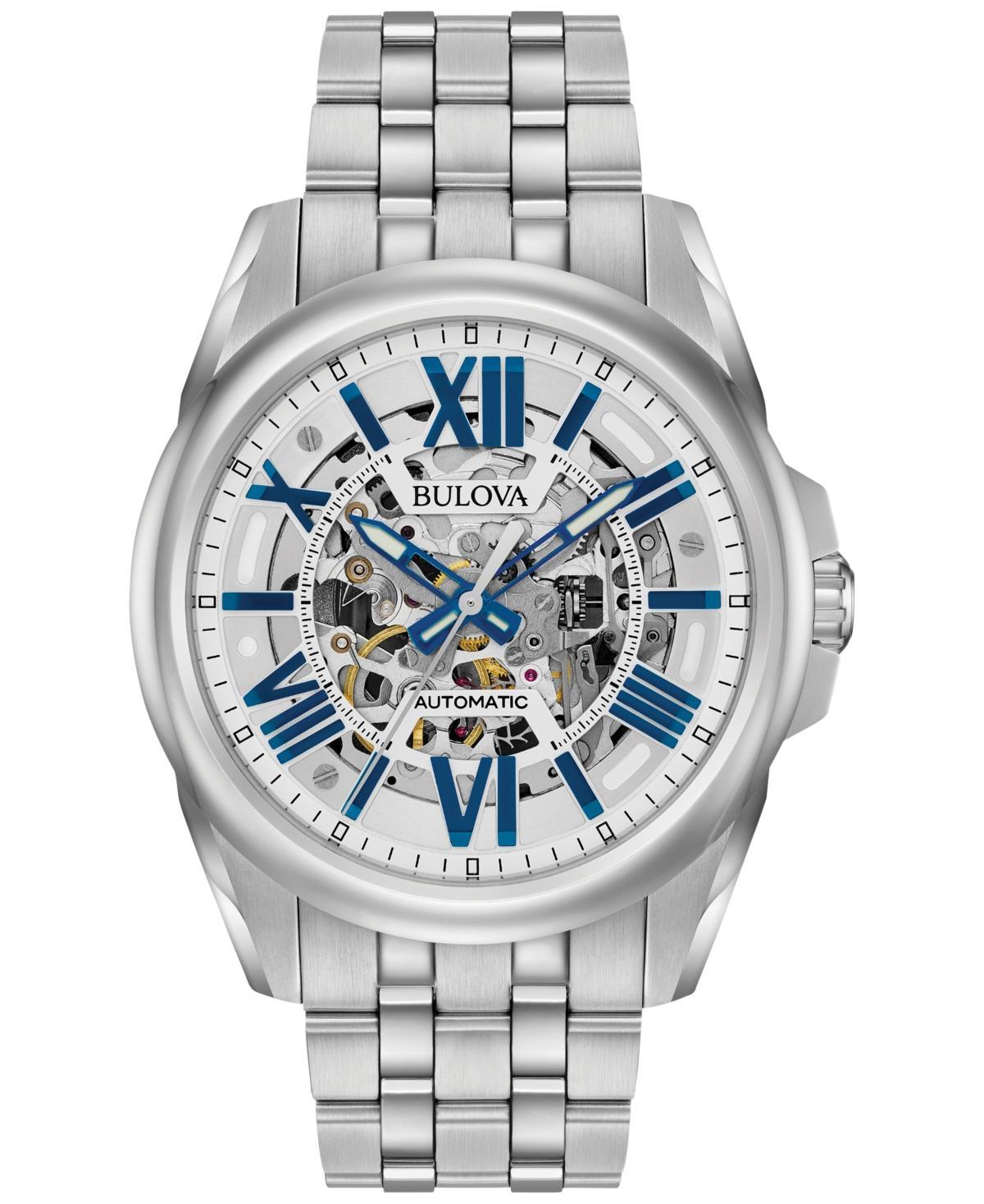 Bulova Mens Sutton Classic Automatic Stainless Steel Bracelet Watch Product Image