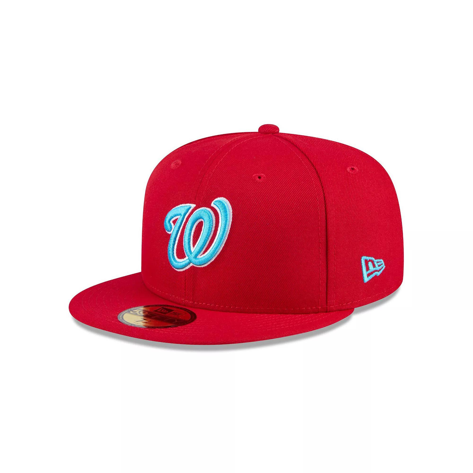 Men's New Era Red Washington Nationals 2024 Father's Day 59FIFTY Fitted Hat,  Product Image
