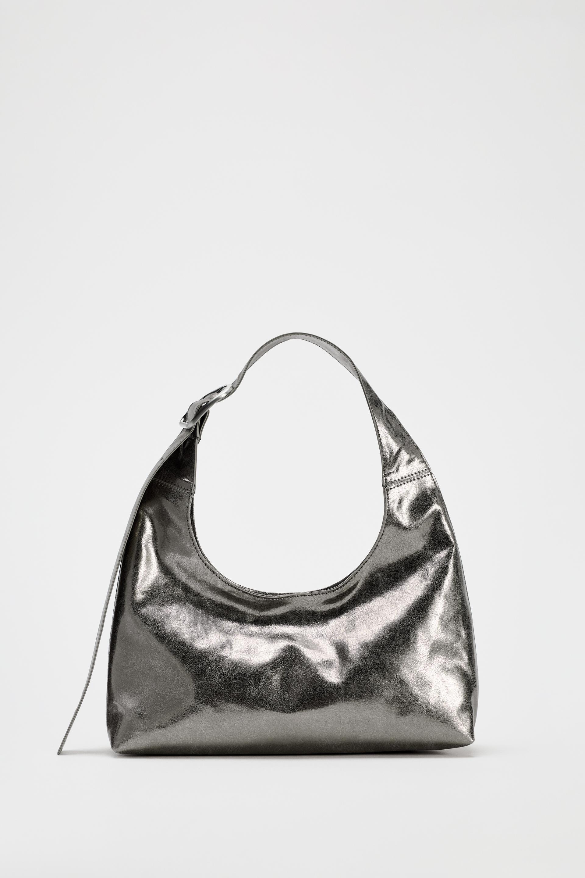 METALLIC EFFECT MINI BUCKET BAG Product Image