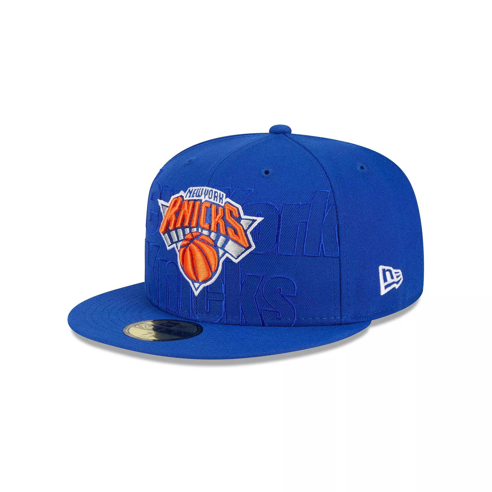 Men's New Era  Blue New York Knicks 2023 NBA Draft 59FIFTY Fitted Hat, Size: 7 1/8 Product Image