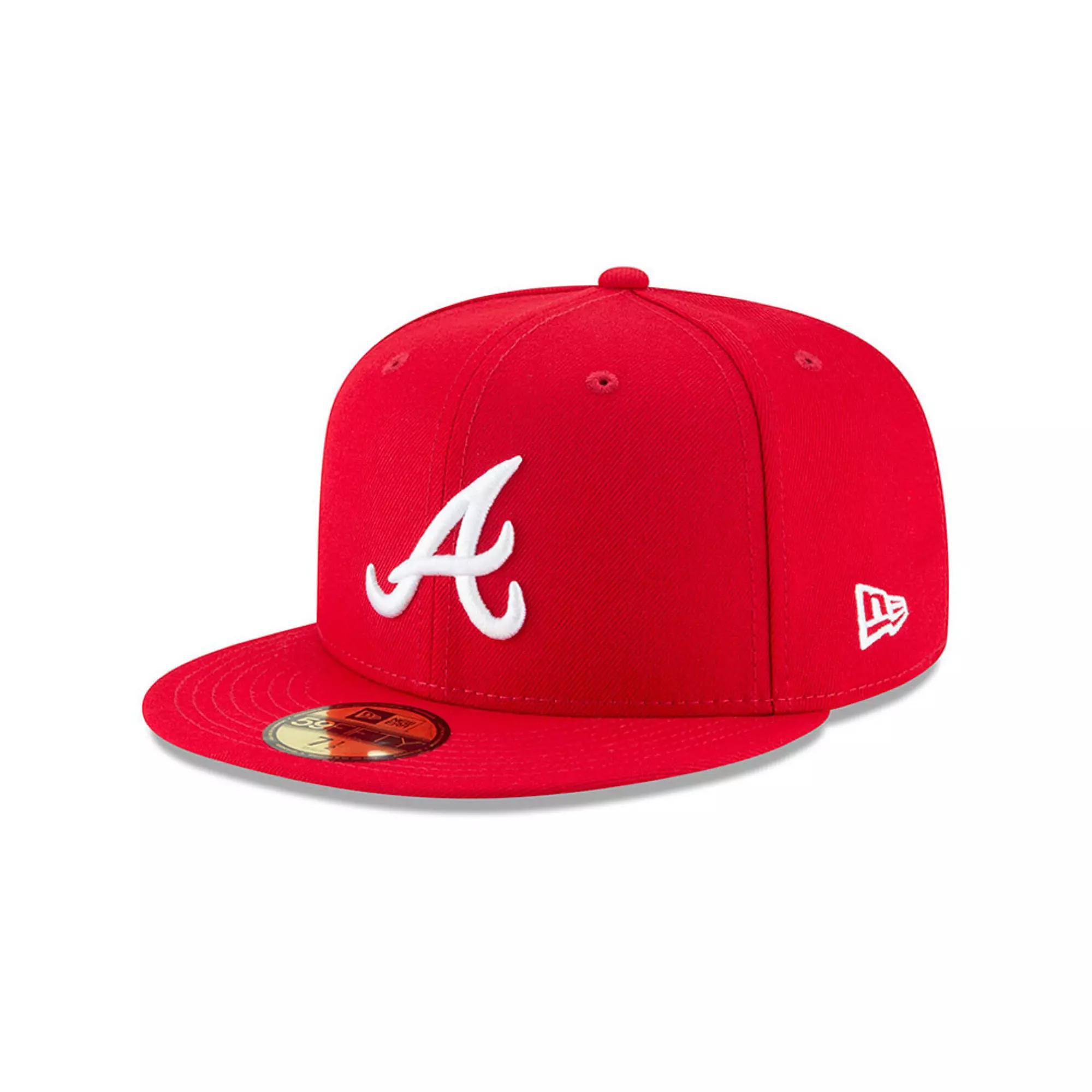 Mens New Era Atlanta Braves Fashion Color Basic 59FIFTY Fitted Hat Product Image