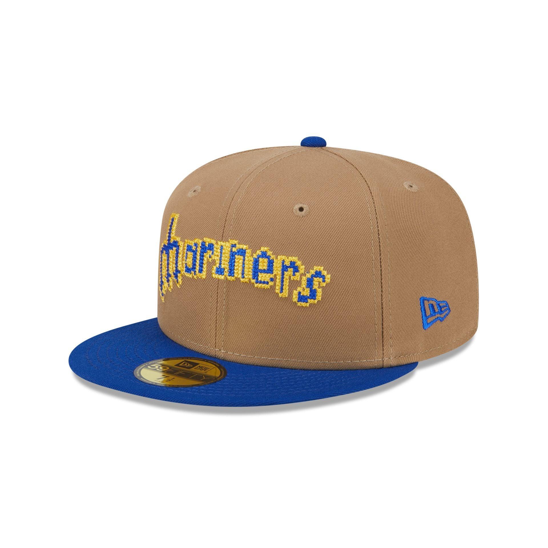 Seattle Mariners Classic 8-Bit Wordmark 59FIFTY Fitted Hat Male Product Image