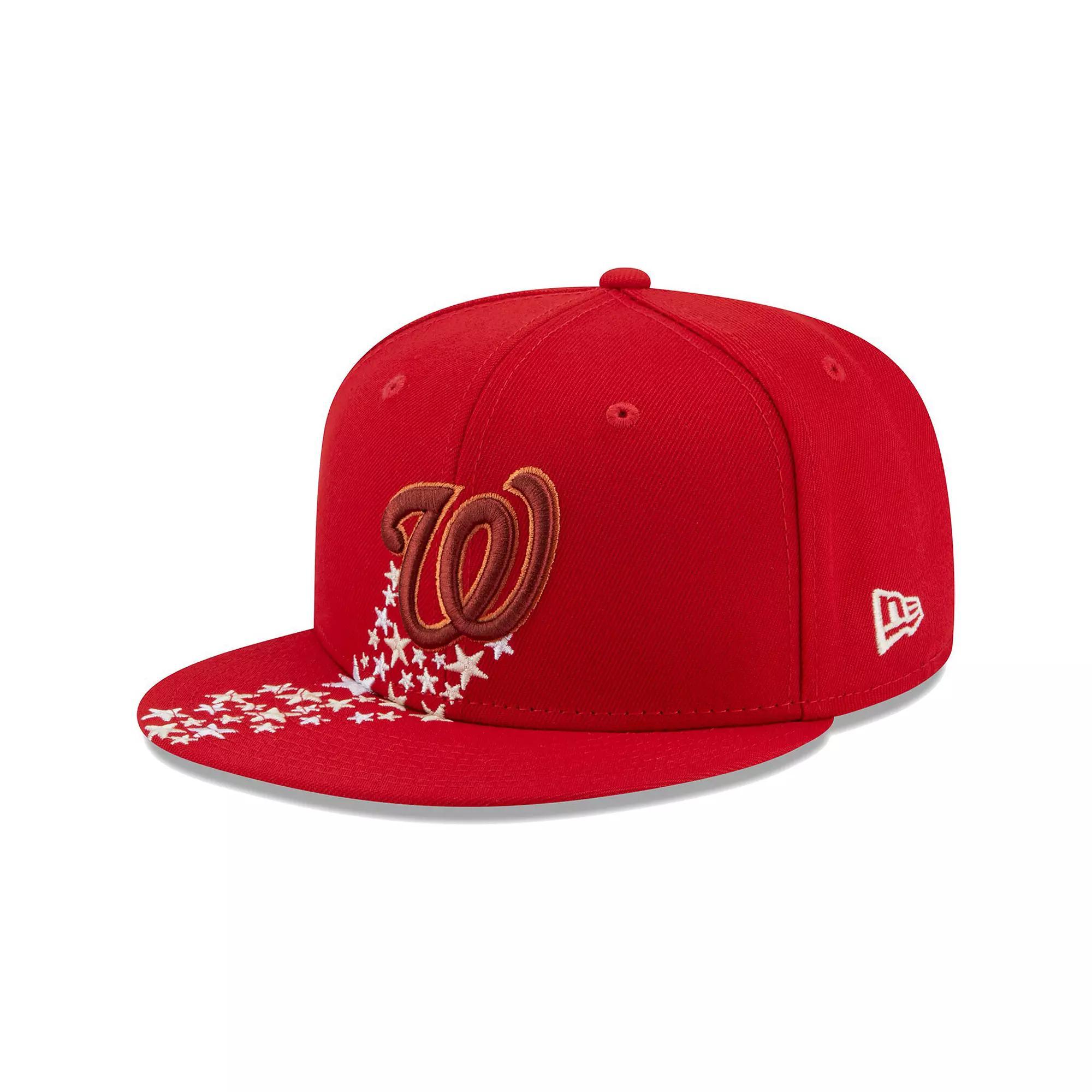 Men's New Era Red Washington Nationals Meteor 59FIFTY Fitted Hat,  Product Image