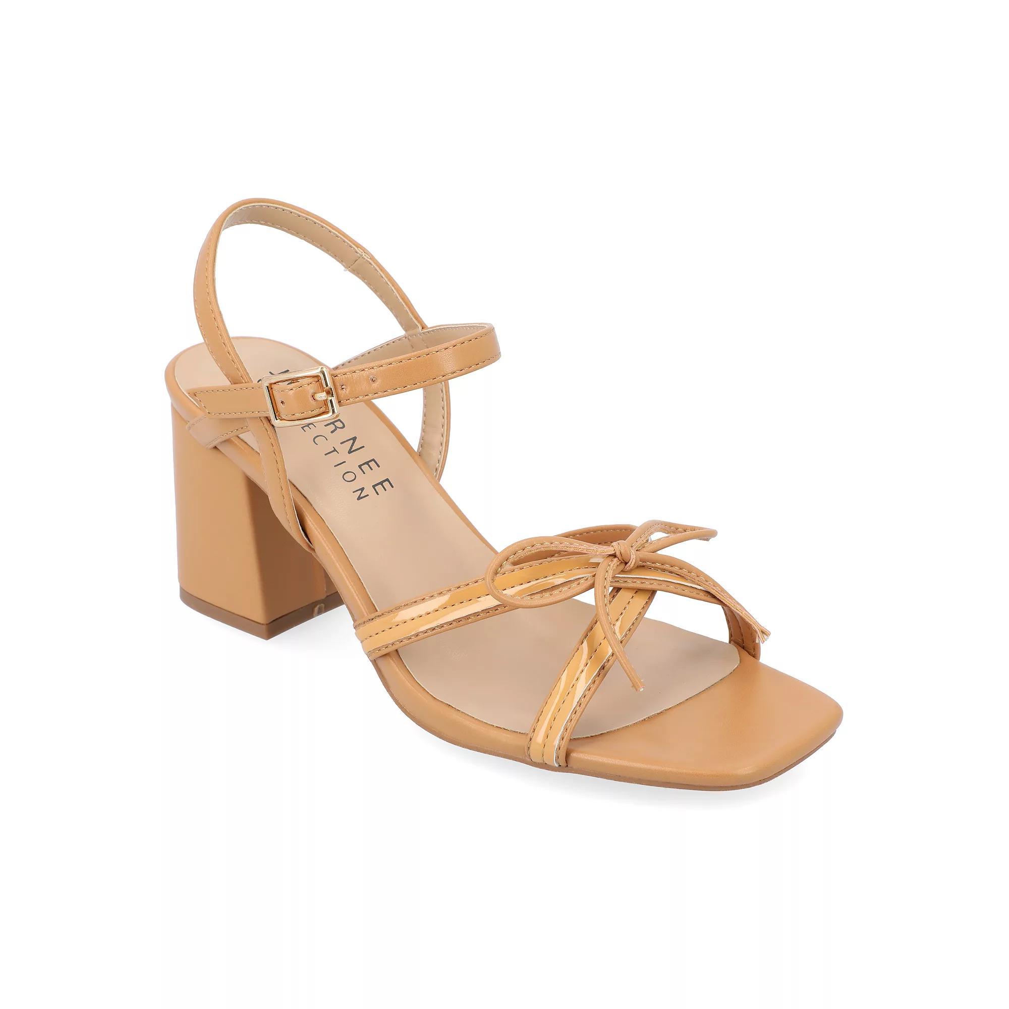 Journee Issmia Women's Block Heel Dress Sandals, Size: 8 Product Image