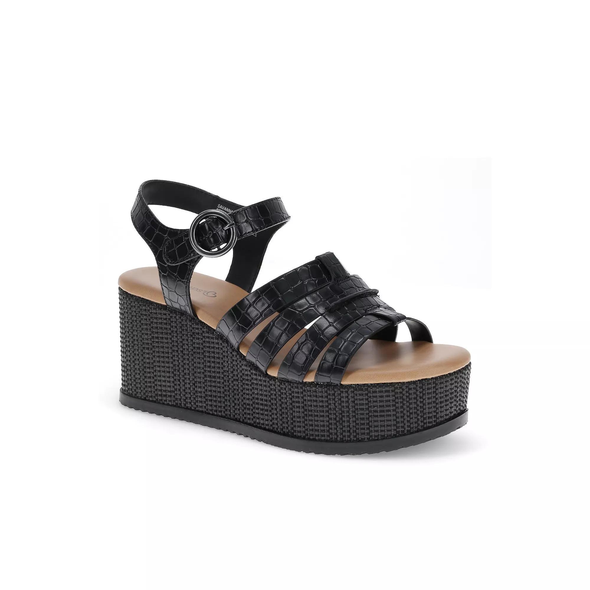 Baretraps Savannah Womens Wedge Sandals Product Image