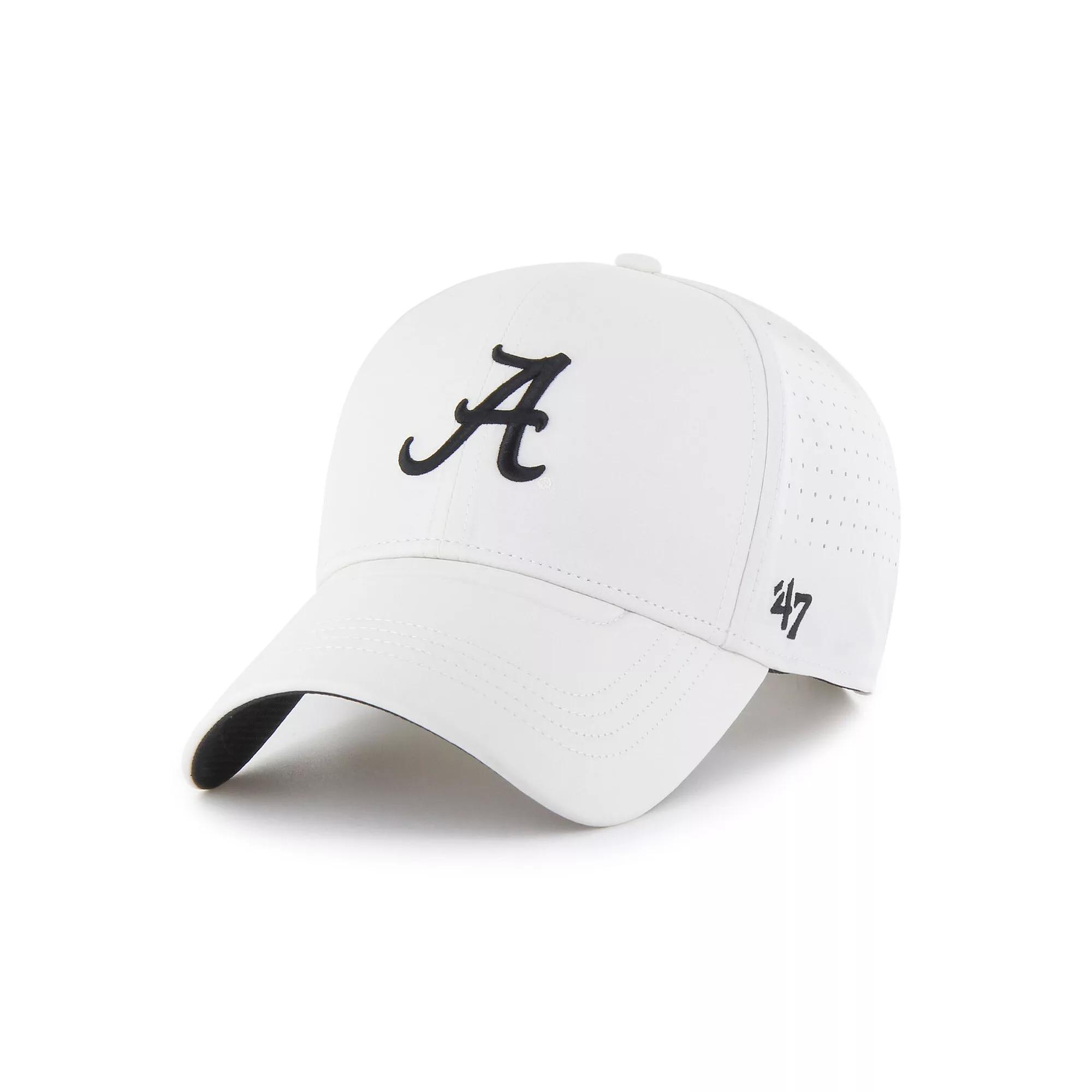 Men's '47 White Alabama Crimson Tide Forward Vent MVP Adjustable Hat Product Image