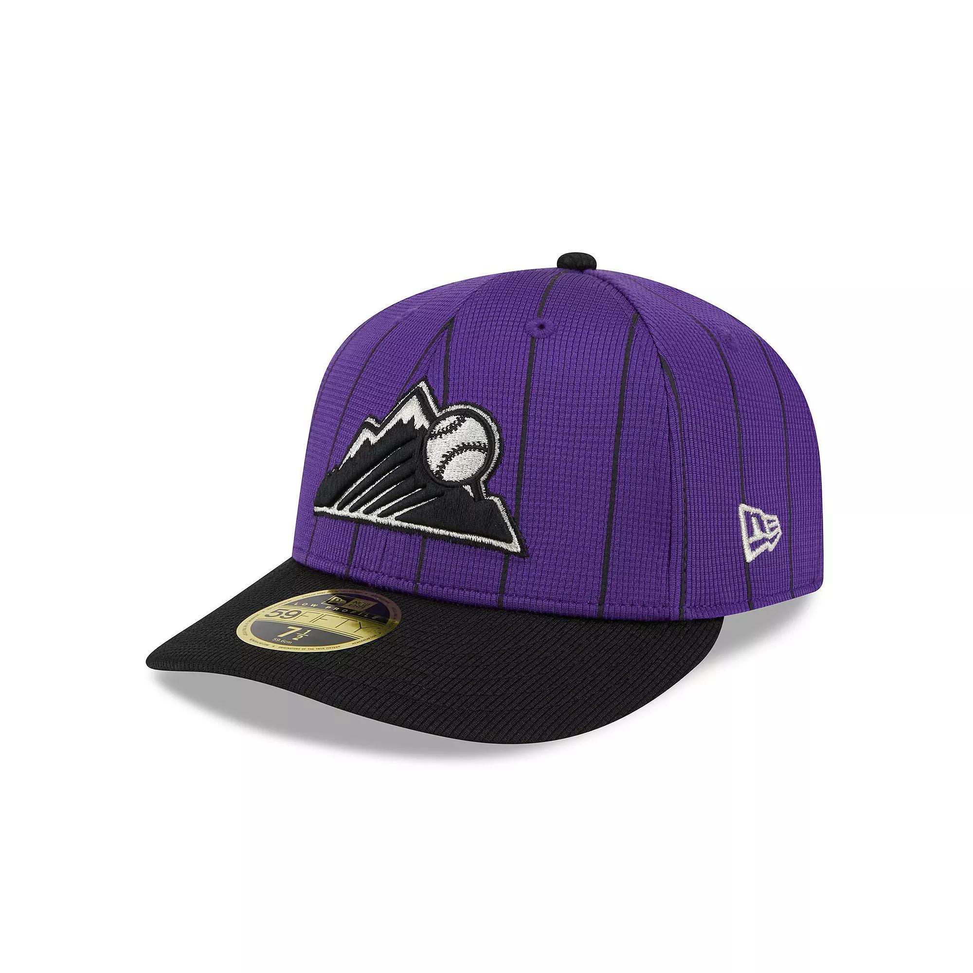 Men's New Era Purple Colorado Rockies 2024 Batting Practice Low Profile 59FIFTY Fitted Hat,  Product Image