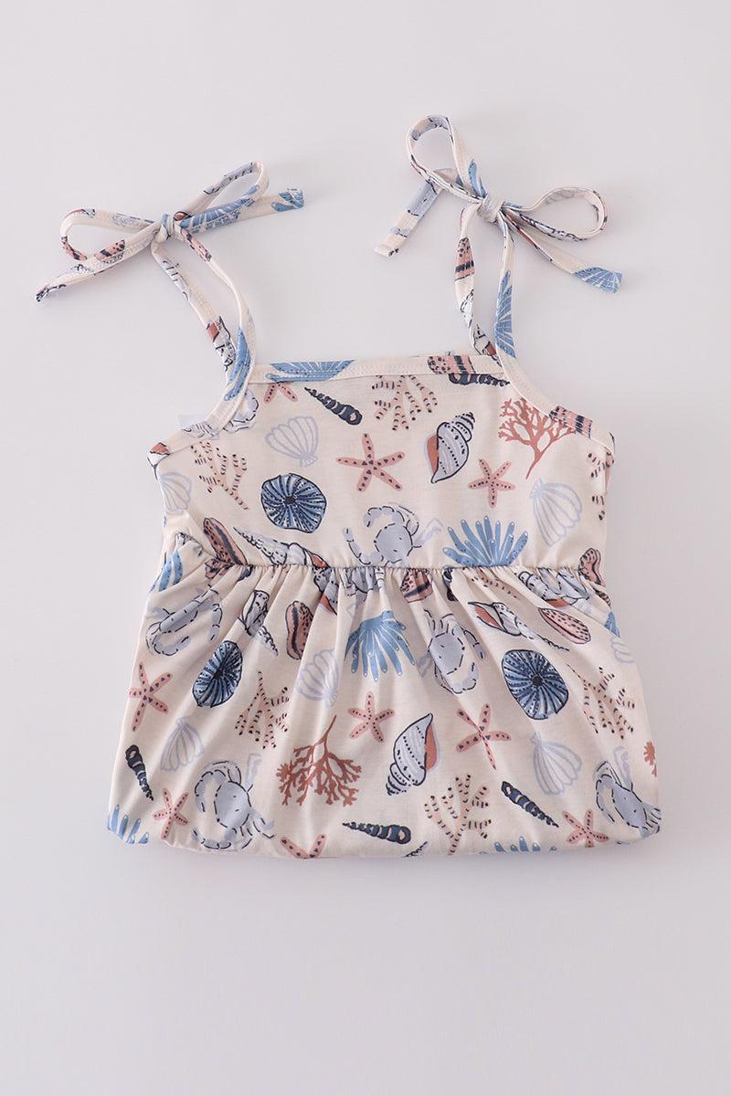 Bow applique print mom&me dress Product Image