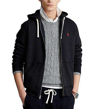 Polo Ralph Lauren Classic Solid Full Front Zip Fleece Hoodie Product Image