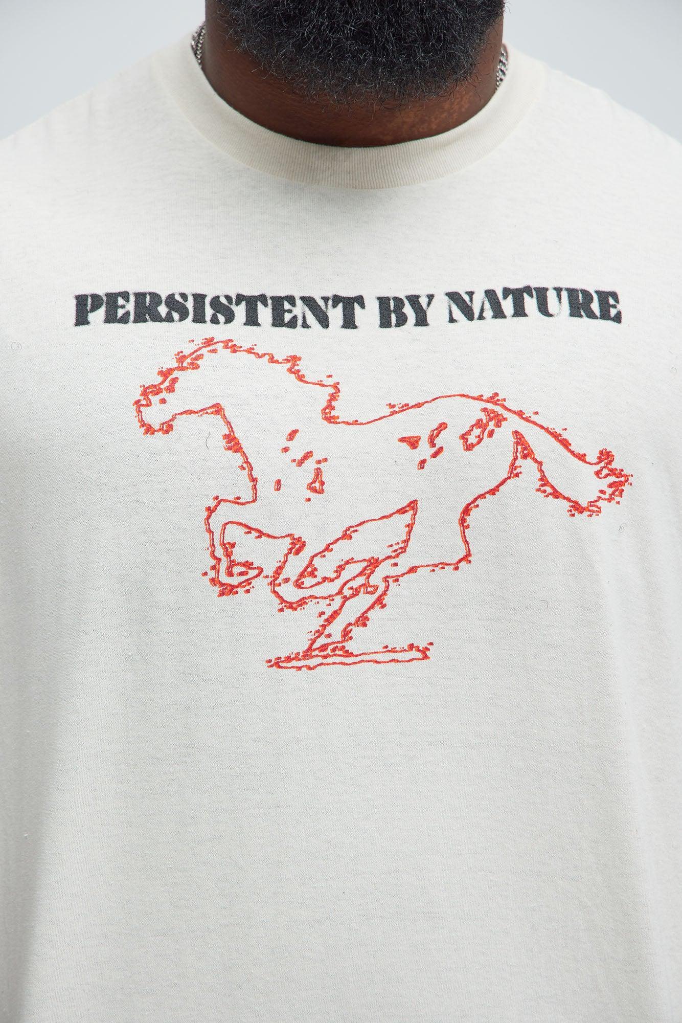 Persistent Horse Short Sleeve Tee - Off White Product Image