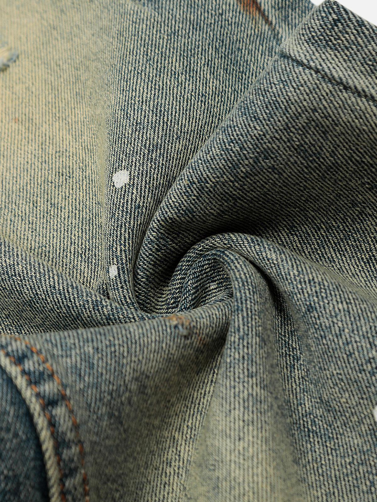 Aelfric Eden Washed Distressed Jeans Product Image