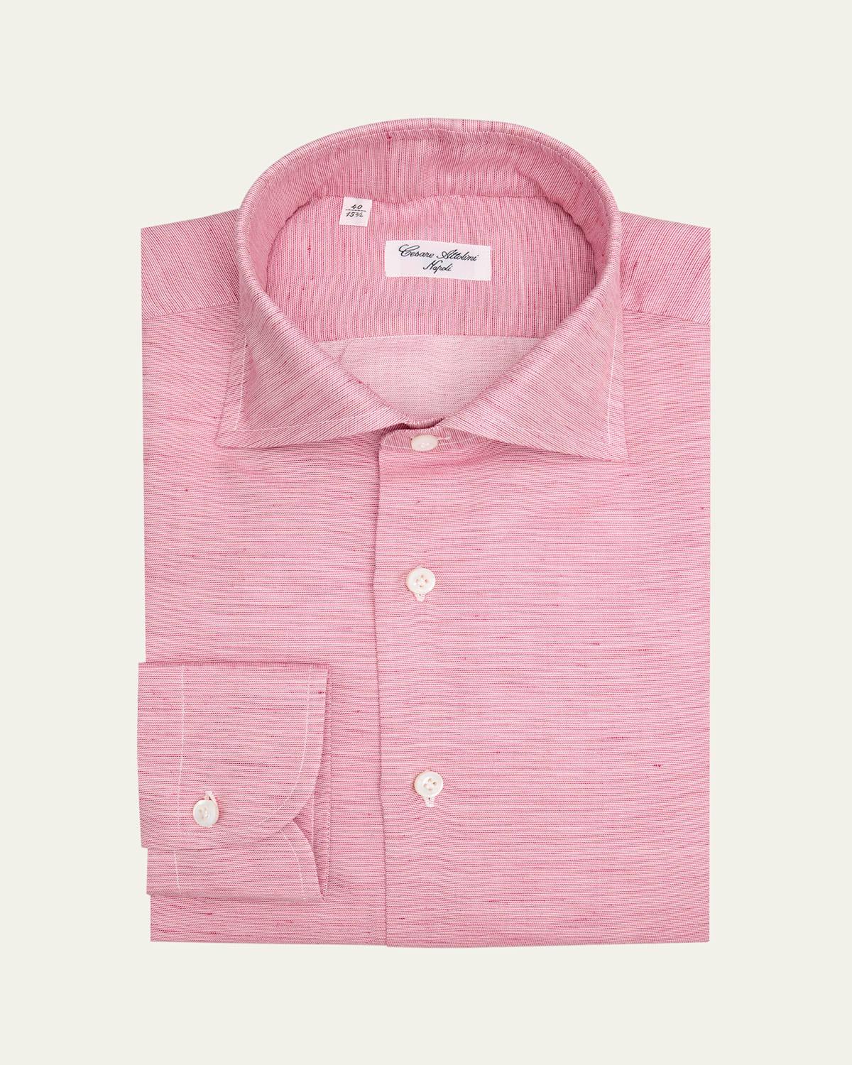 Mens Cotton, Linen and Silk Sport Shirt Product Image