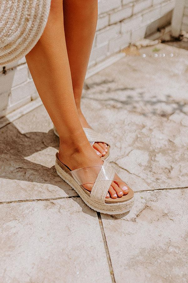 The Lala Espadrille In Clear Product Image