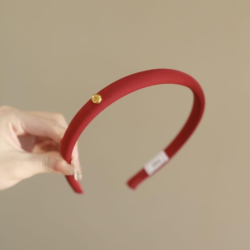 Metal Bead Fabric Headband (Various Designs) Product Image