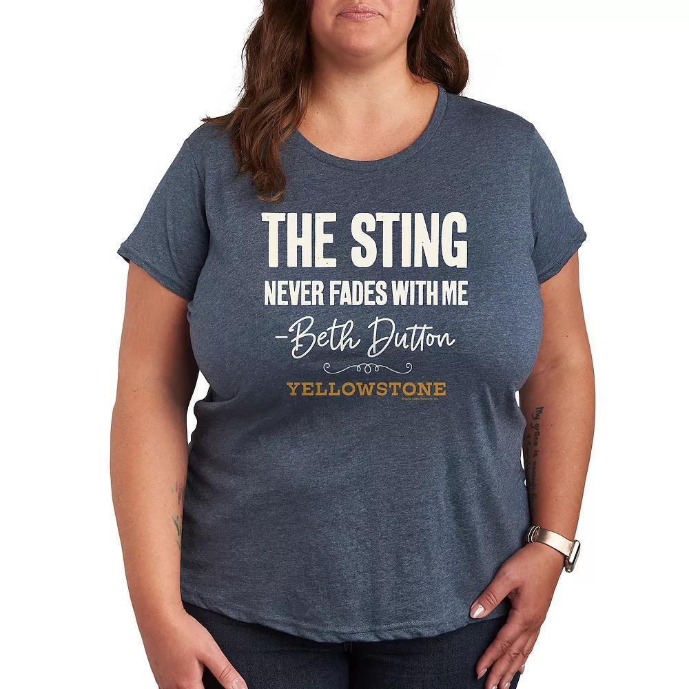 Plus Yellowstone Sting Never Fades Graphic Tee, Women's,  Product Image