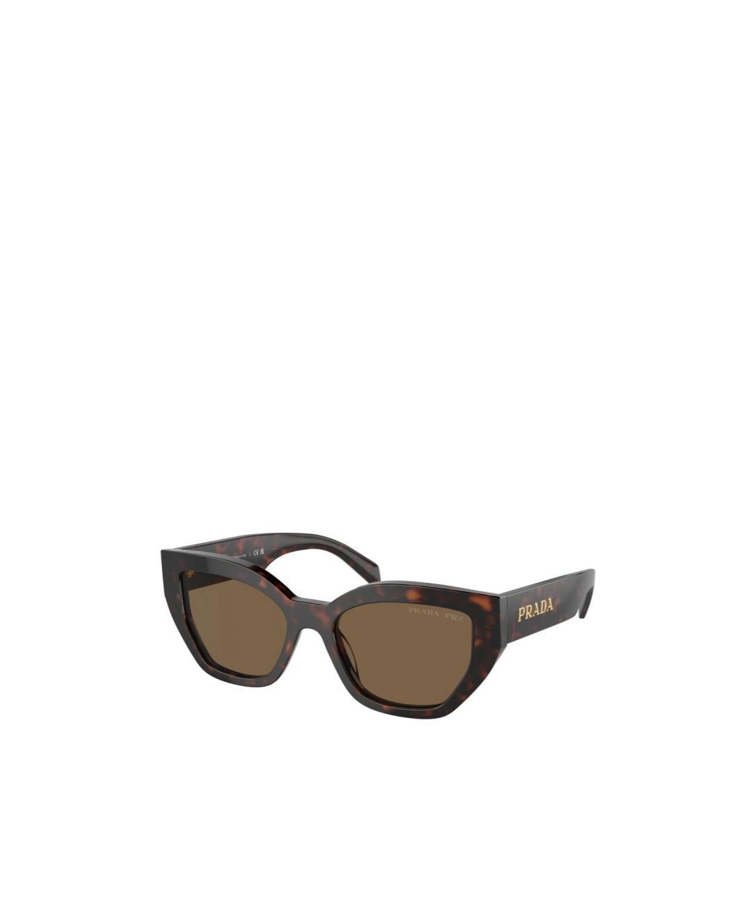 PRADA Womens Brown Pr A09s Butterfly-frame Tortoiseshell Acetate Sunglasses In Briar Tortoise Product Image