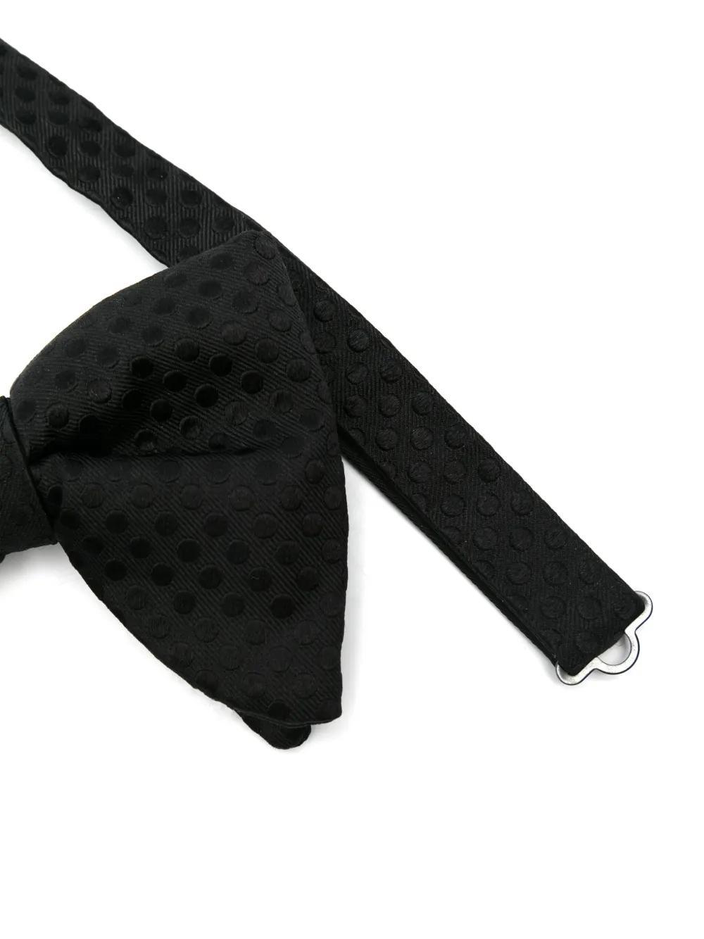 TOM FORD Polka-dot Bow Tie In Black Product Image