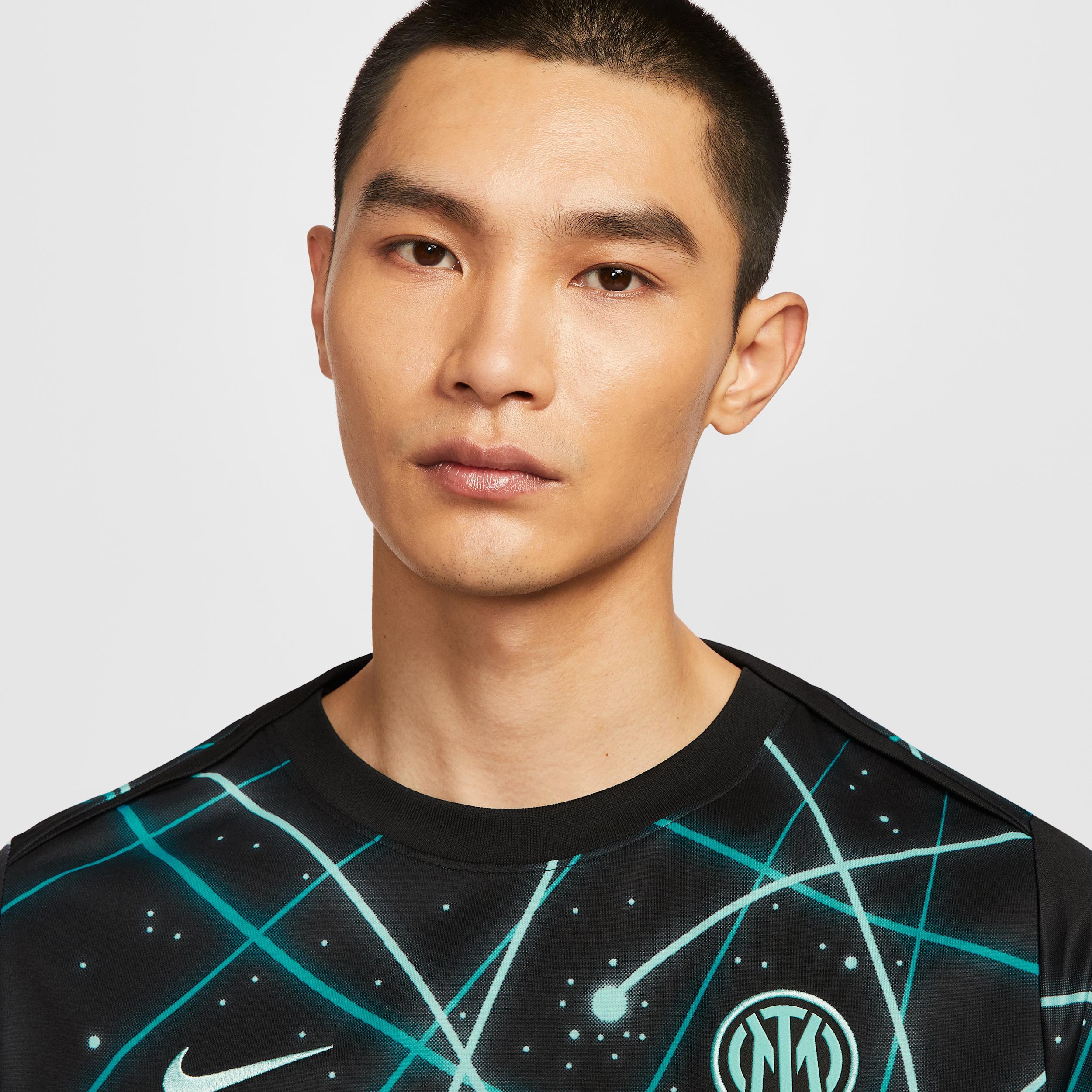 Inter Milan Academy Pro Nike Mens Dri-FIT Soccer Pre-Match Short-Sleeve Top | IF3969-011 Product Image