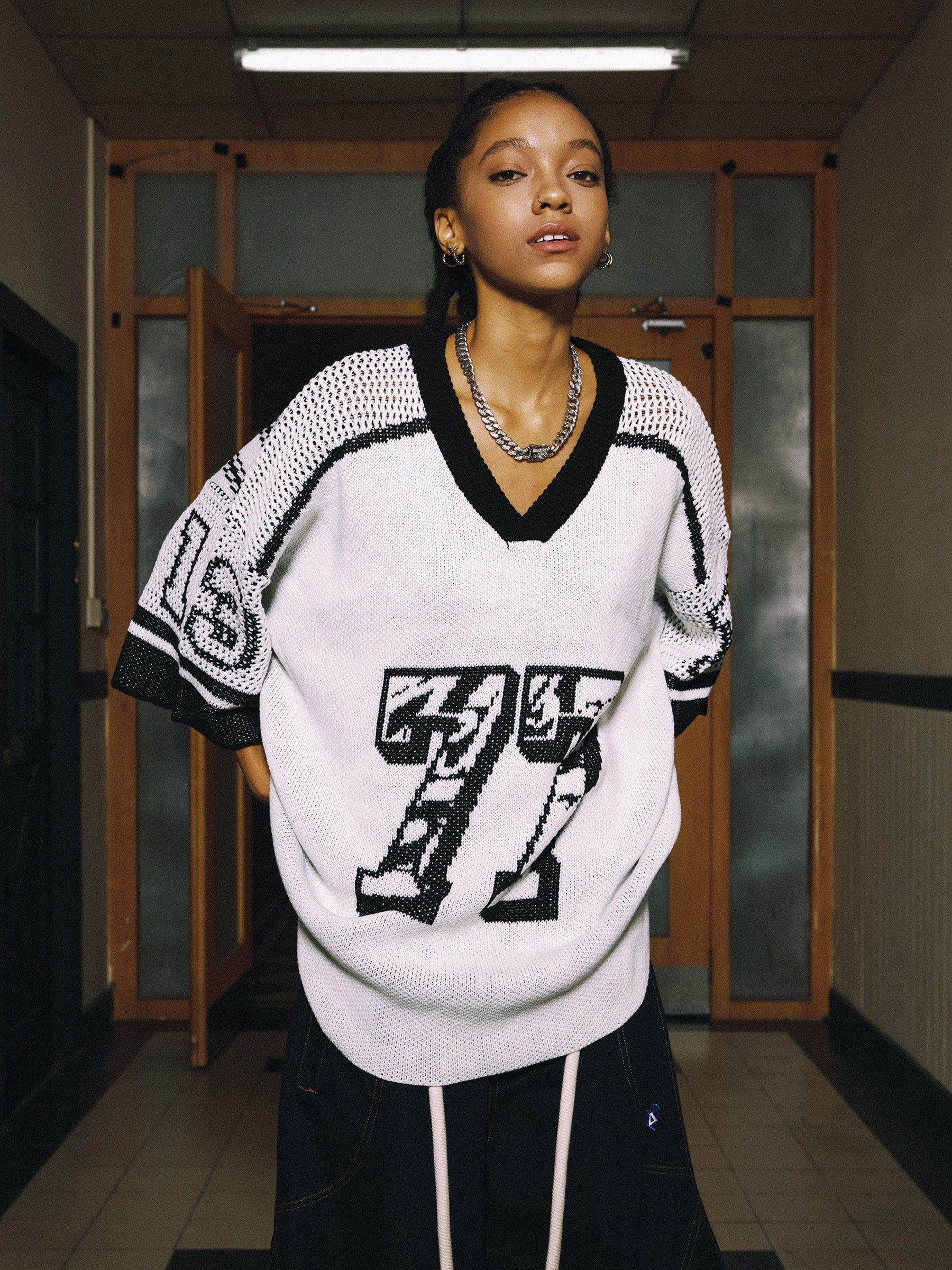 Aelfric Eden 77 V-Neck Knit Tee Product Image