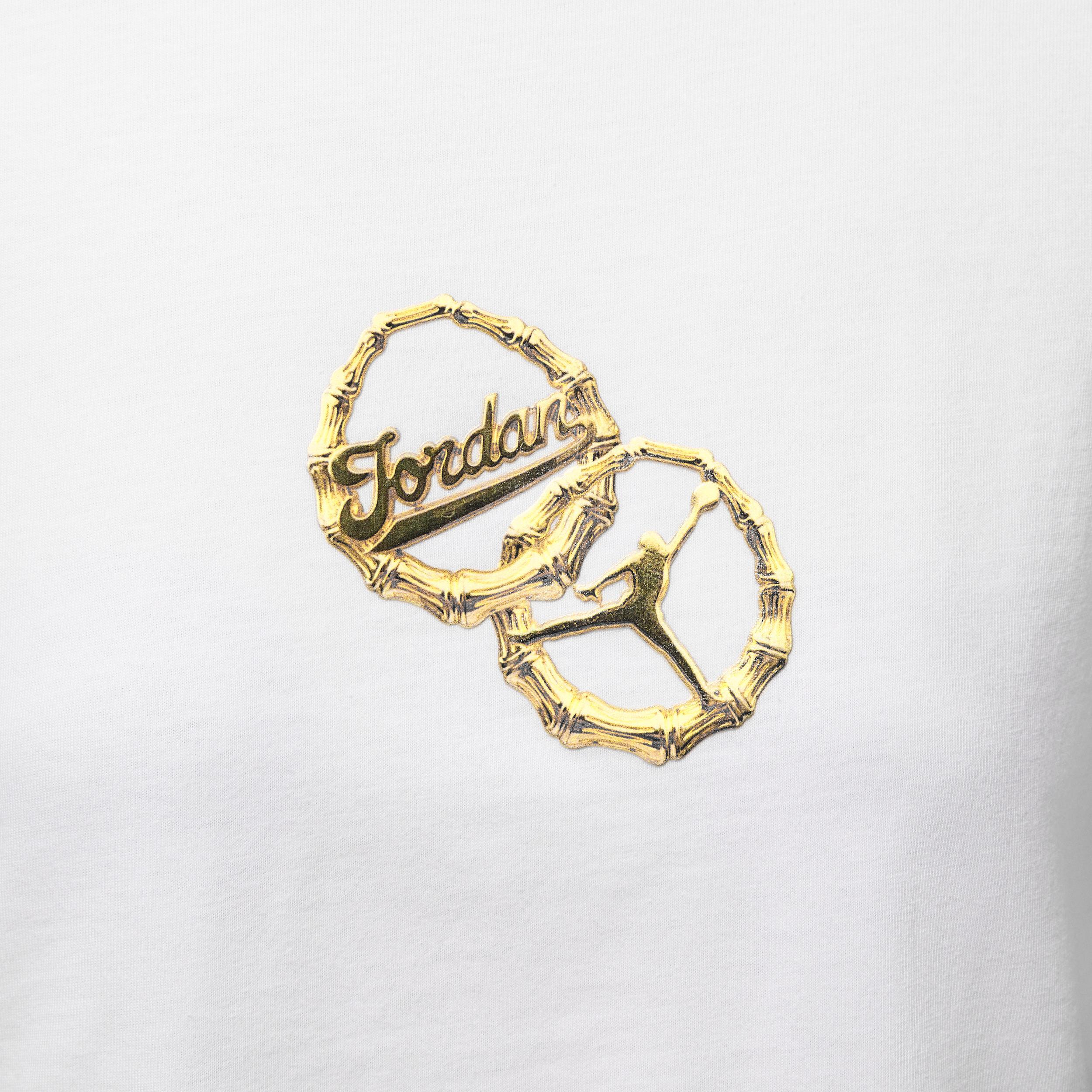 Jordan Womens Jordan Brooklyn TMID GX ATW Short Sleeve T-Shirt - Womens White/Black Product Image