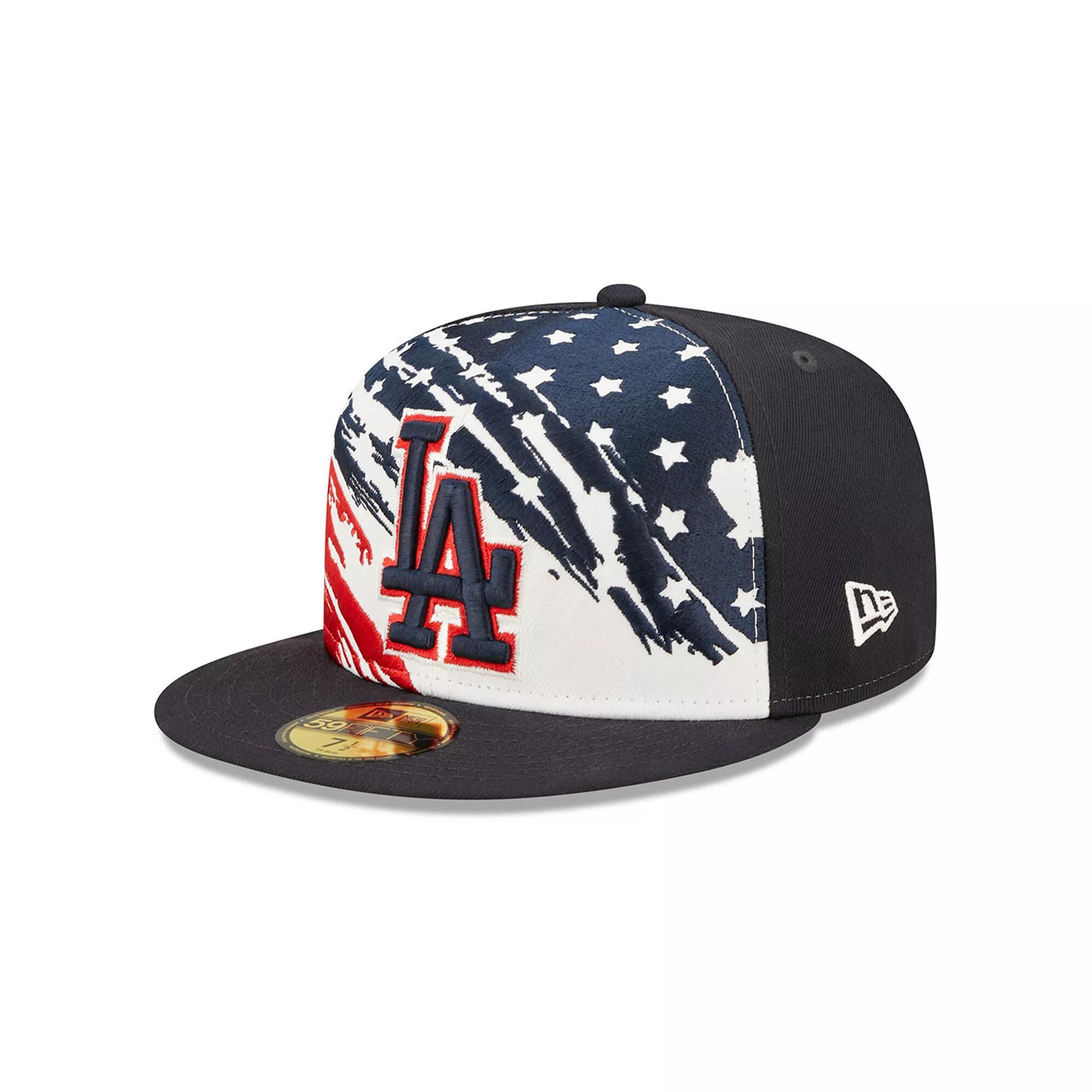 Men's New Era Navy Los Angeles Dodgers 2022 4th of July On-Field 59FIFTY Fitted Hat,  Product Image