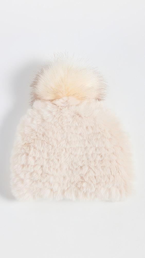 Jocelyn Faux Fur Beanie with Pom | Shopbop Product Image