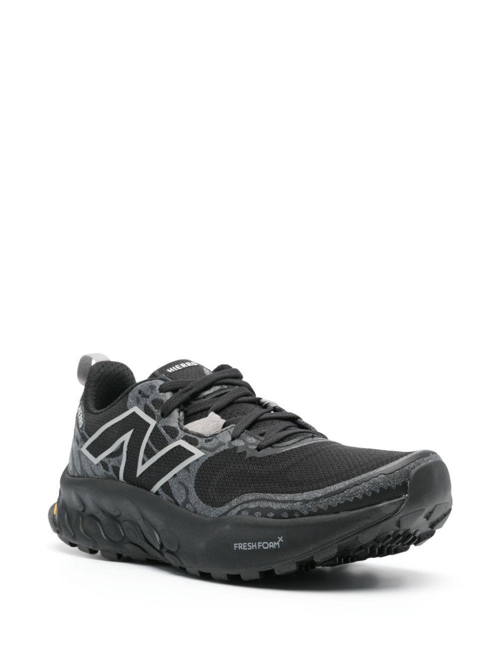 NEW BALANCE Men's Fresh Foam X Hierro V8 Hiking Shoes In Black/grey Product Image