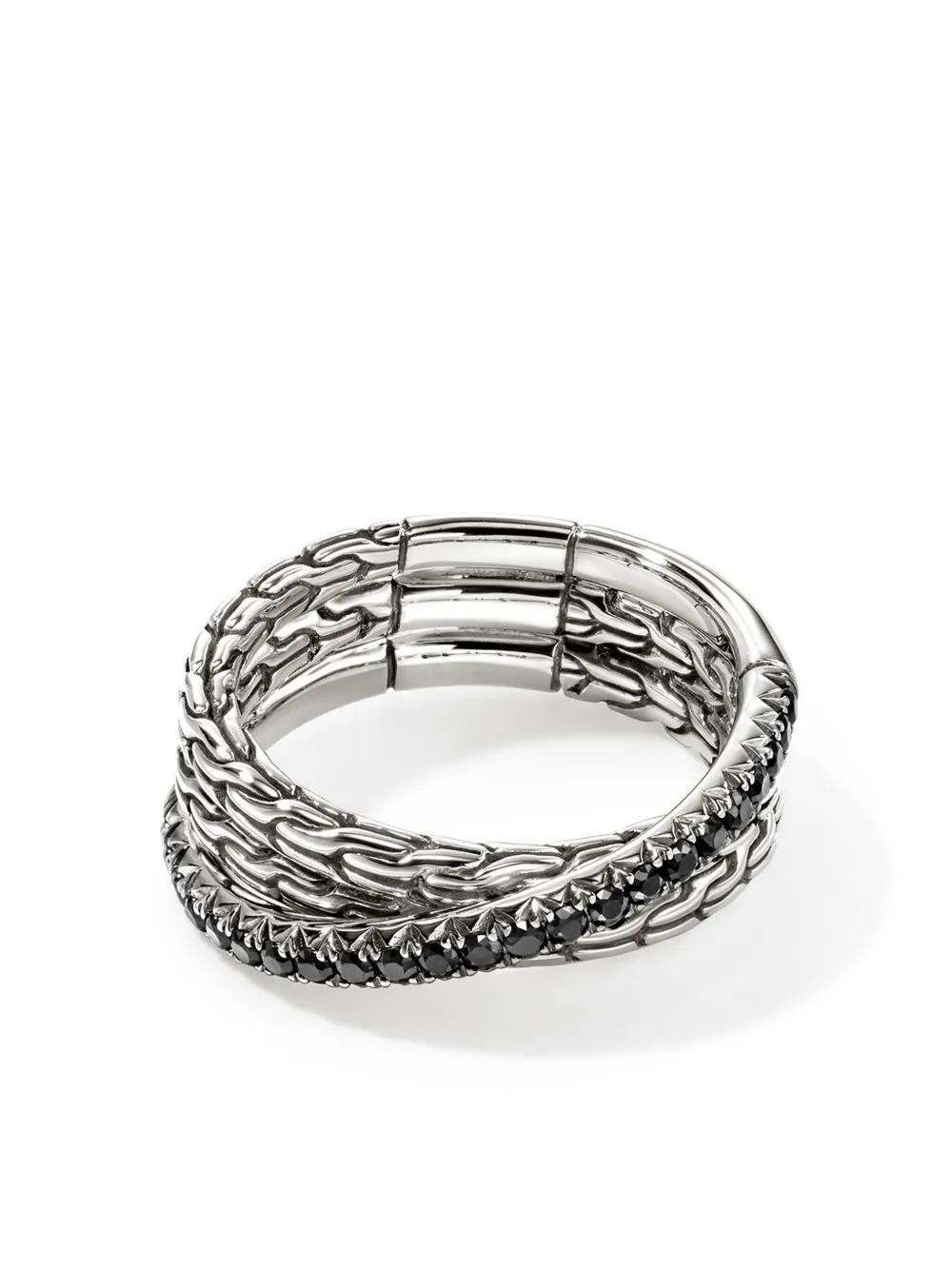 JOHN HARDY Sterling Silver Jh Essential Crossover Sapphire Ring Product Image