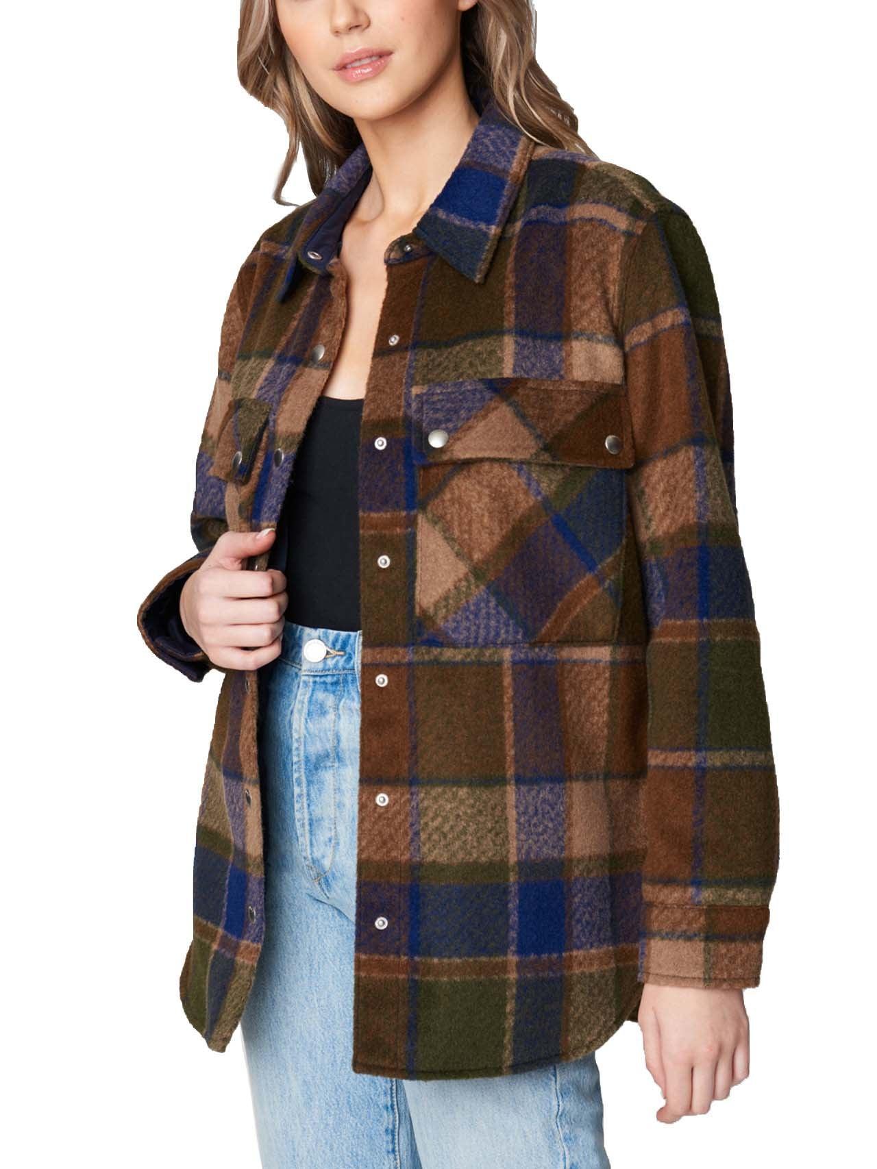 Multi Color Plaid Shacket Product Image