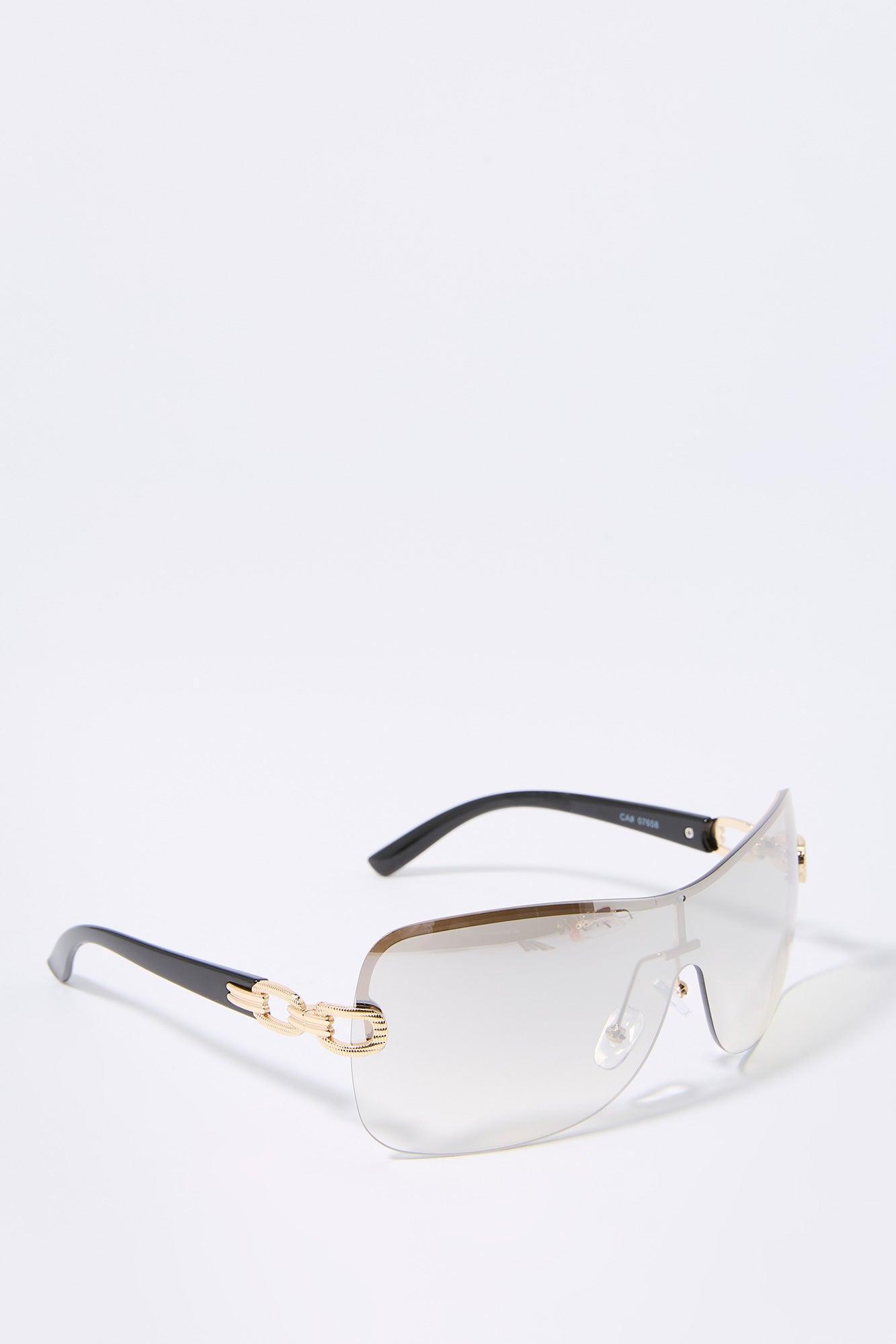 Rimless Shield Sunglasses Female Product Image