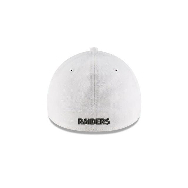 Las Vegas Raiders White Team Classic 39THIRTY Stretch Fit Hat Male Product Image