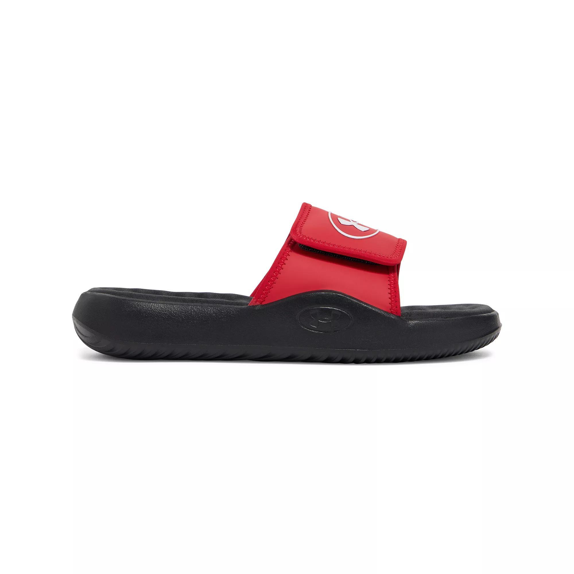 Under Armour Ignite Pro 8 Men's Slide Sandals, Size: 12, Red Black Product Image