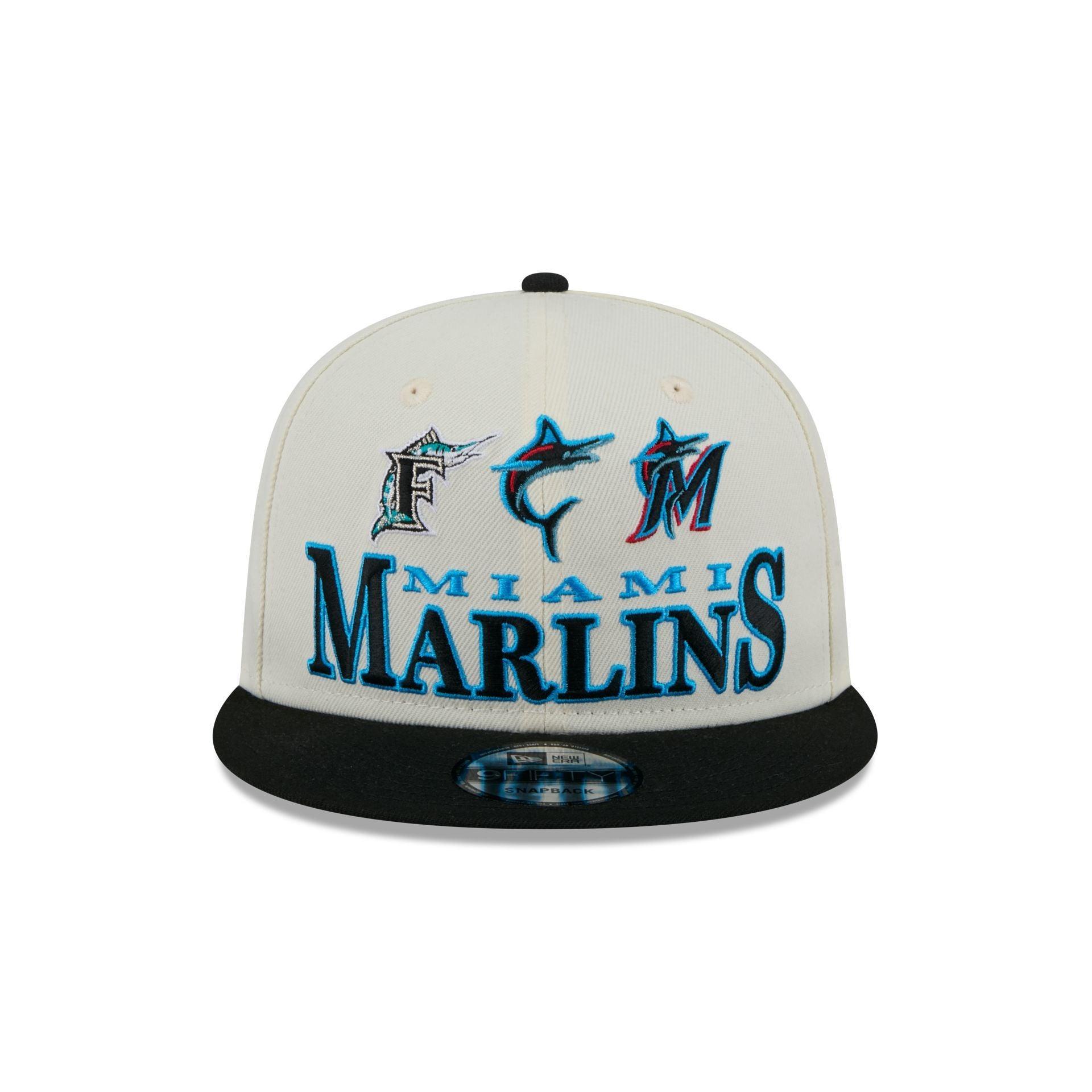 Miami Marlins Archive 9FIFTY Snapback Hat Male Product Image