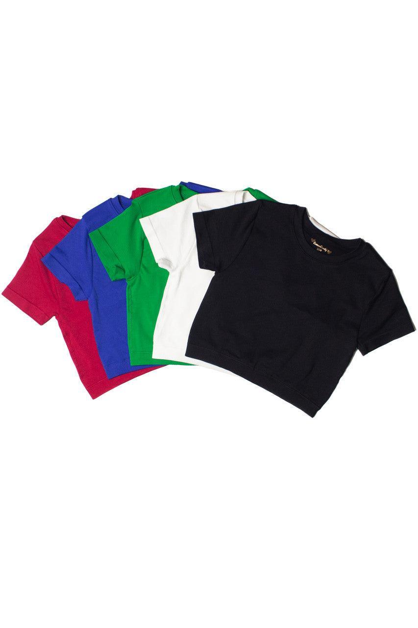 Double Layer Crop Tee Product Image