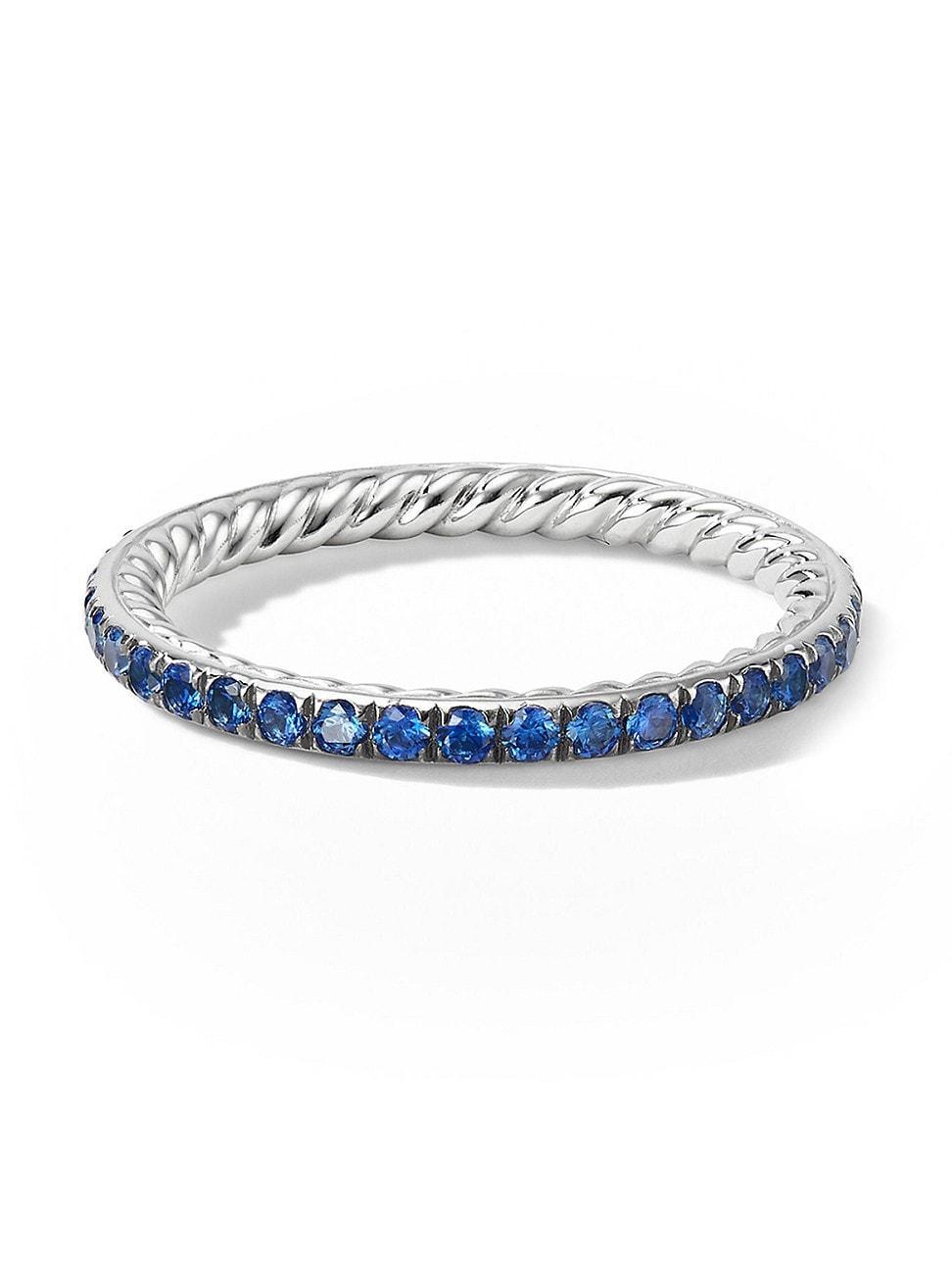 Womens DY Eden Band Ring In Platinum Product Image