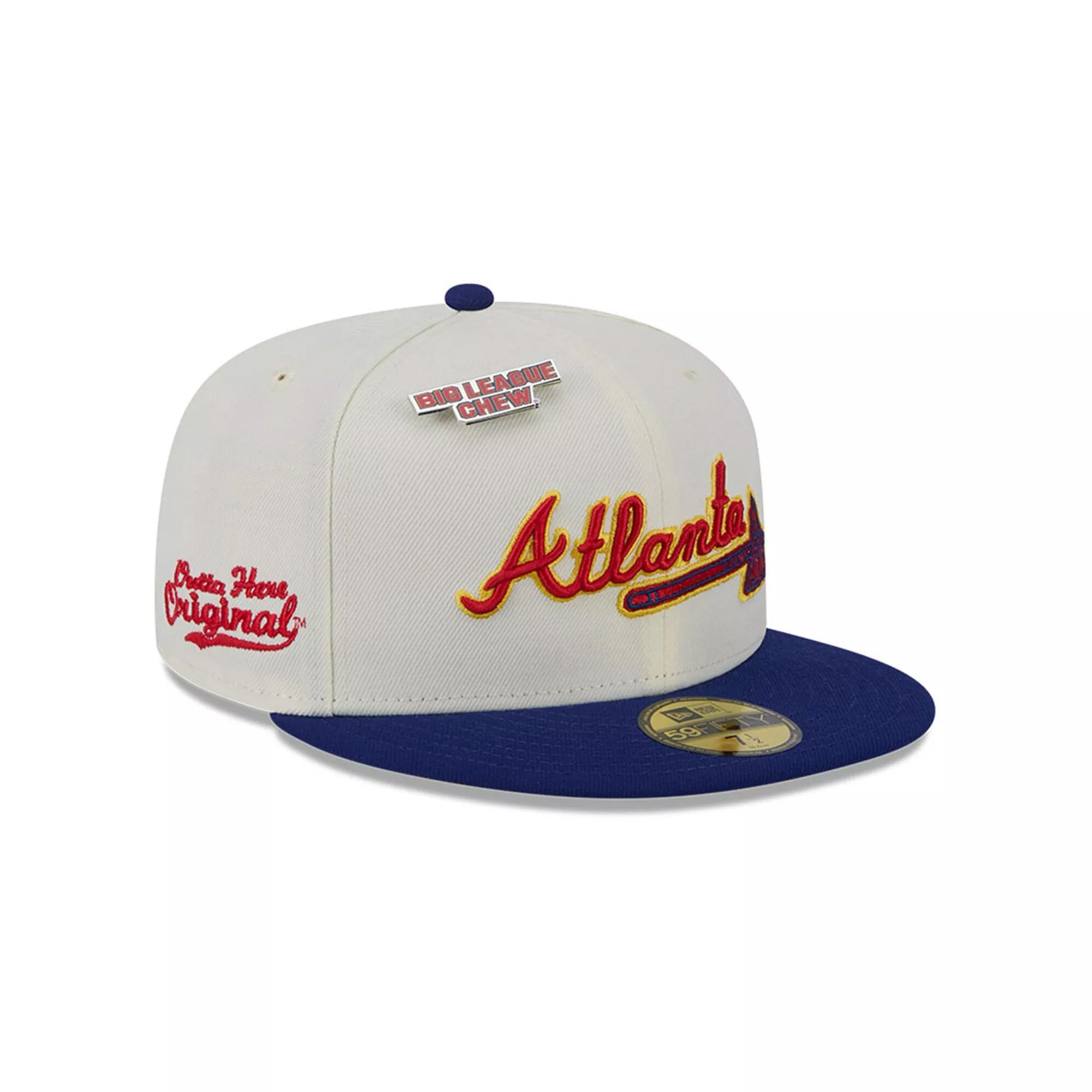 Men's New Era White Atlanta Braves Big League Chew Original 59FIFTY Fitted Hat, Size: 7 7/8 Product Image