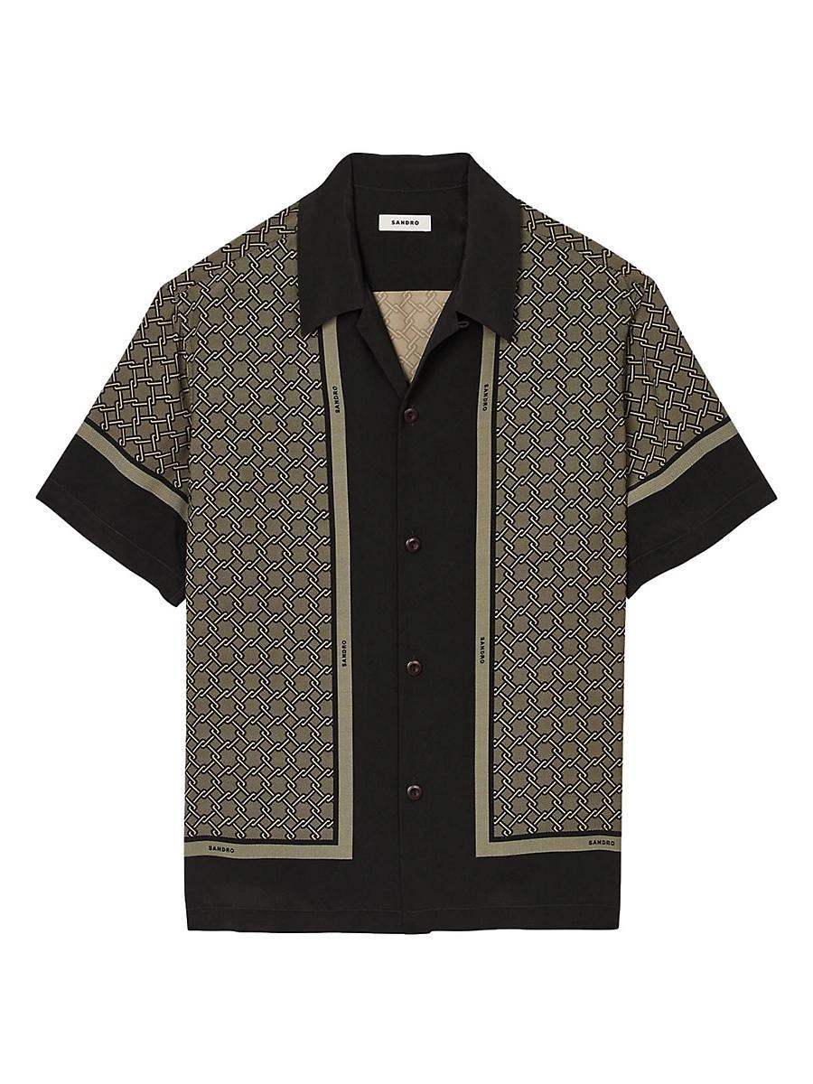 Mens Short Sleeved Patterned Shirt Product Image