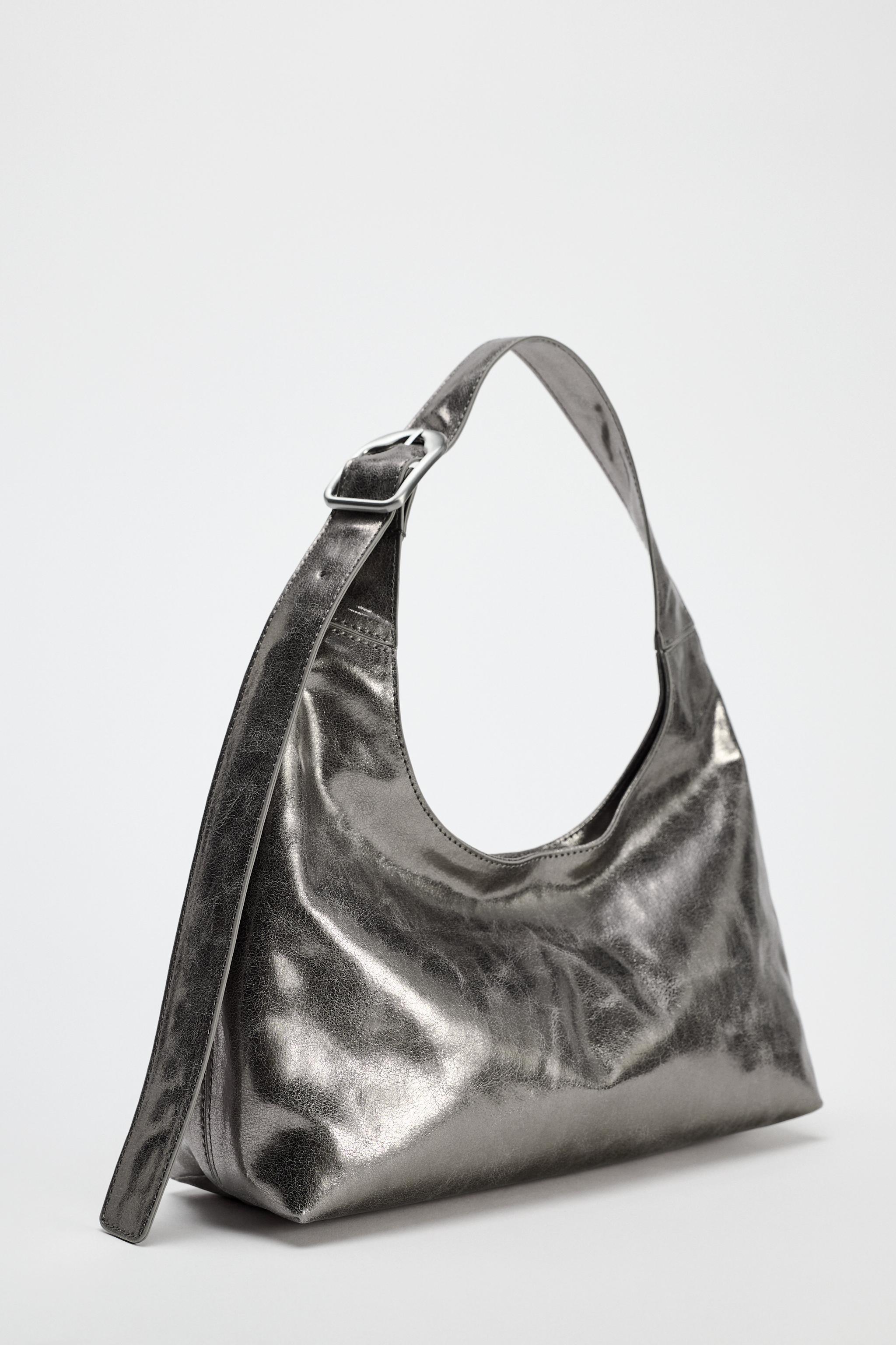 METALLIC EFFECT MINI BUCKET BAG Product Image