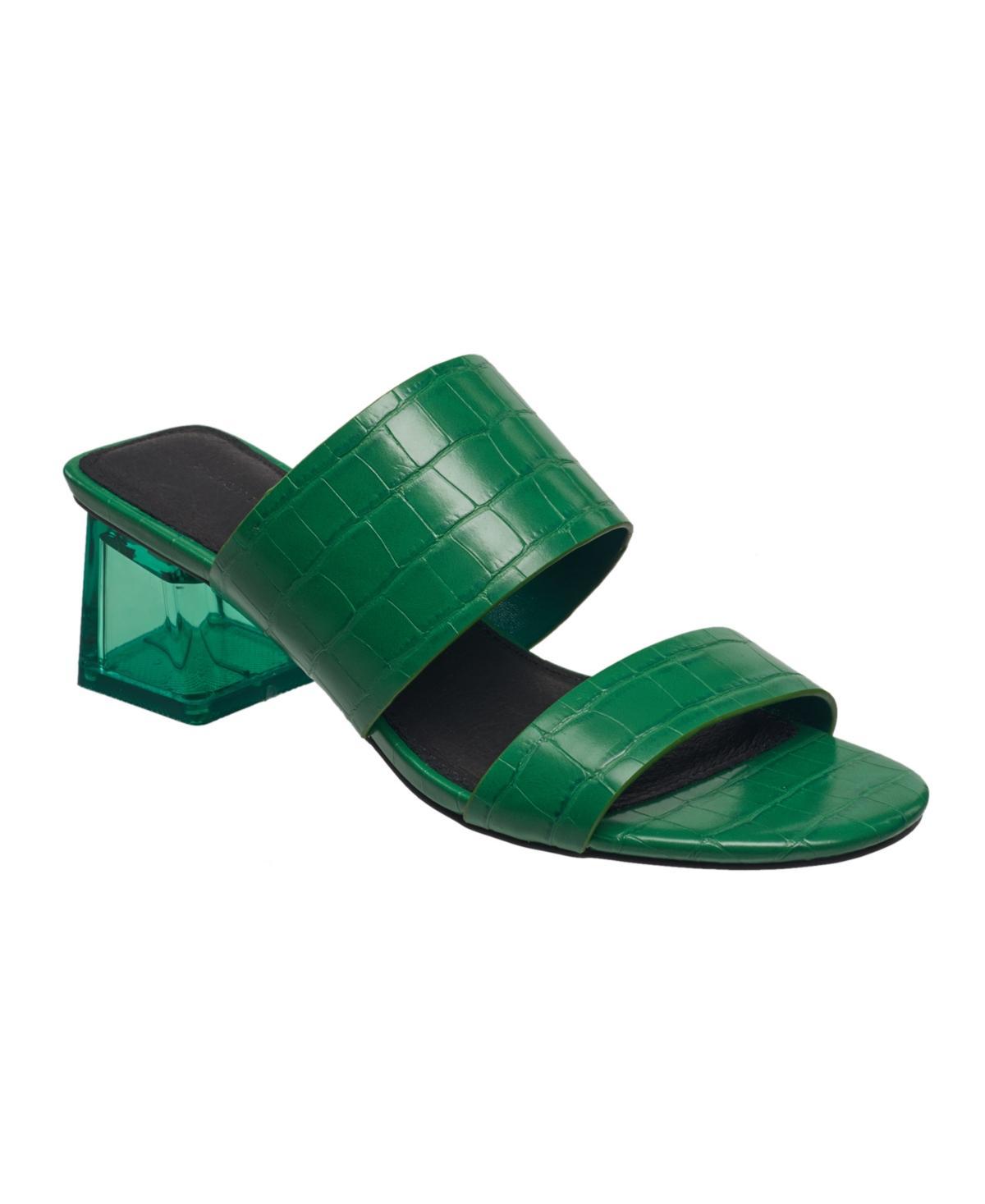 French Connection Womens Slide on Block Heel Sandals Product Image