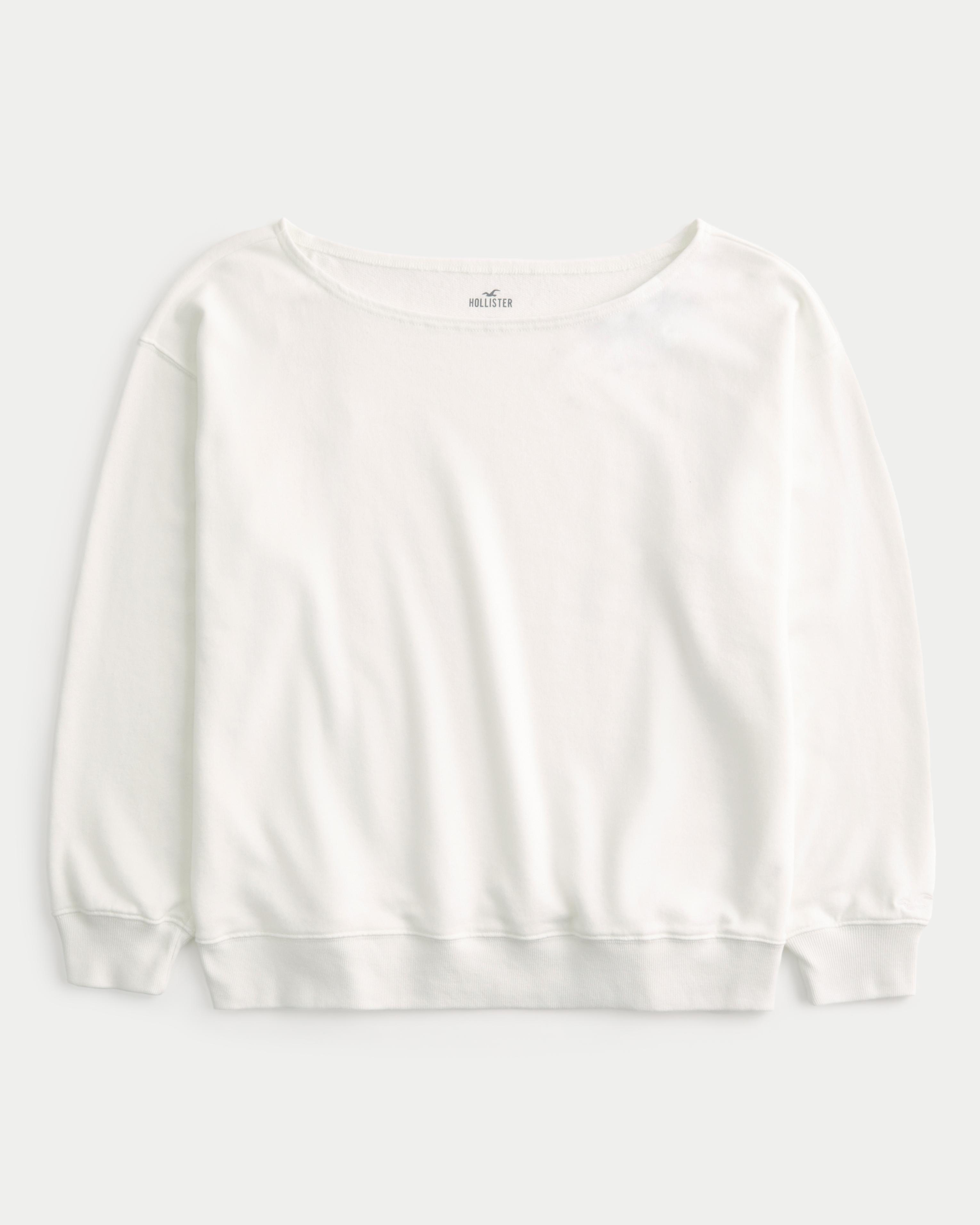 Oversized Off-the-Shoulder Sweatshirt Product Image