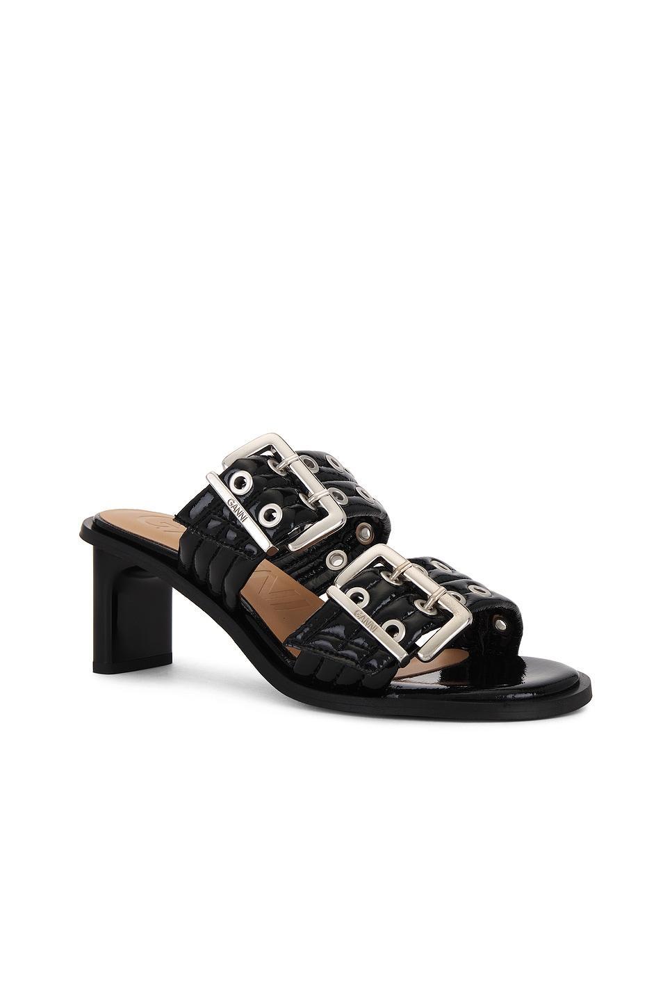 Buckle Mule Sandal Ganni Product Image